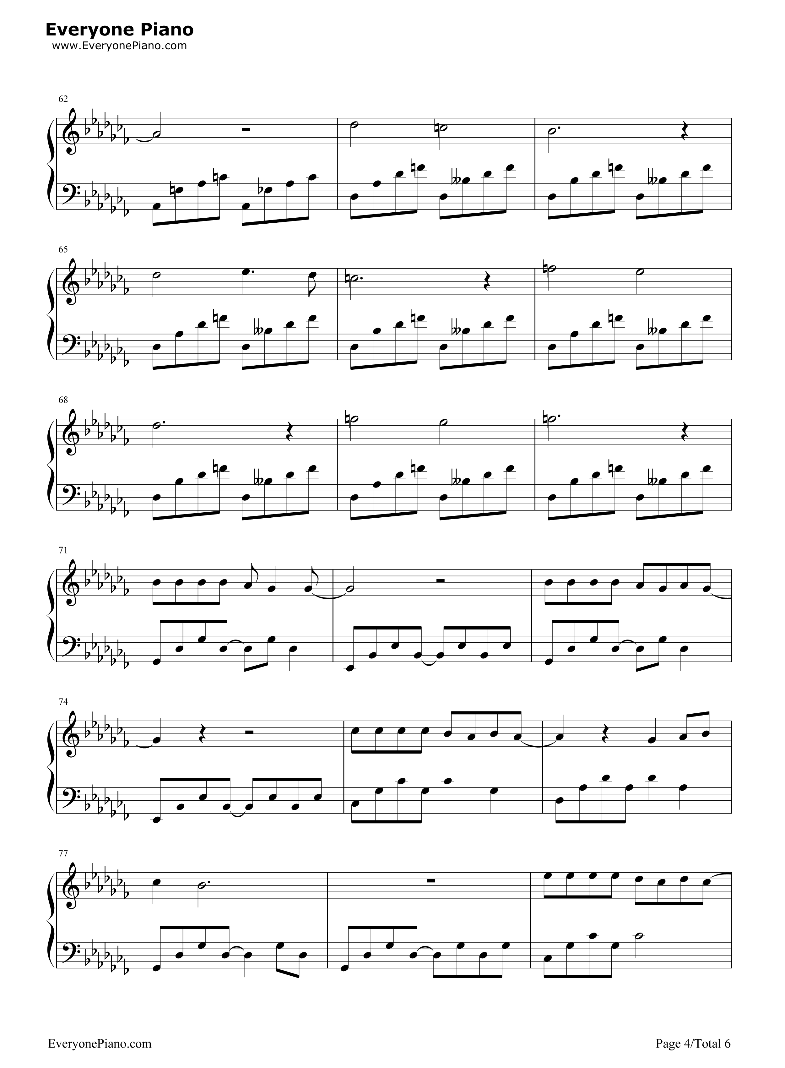 春风十里不如你钢琴谱_李健