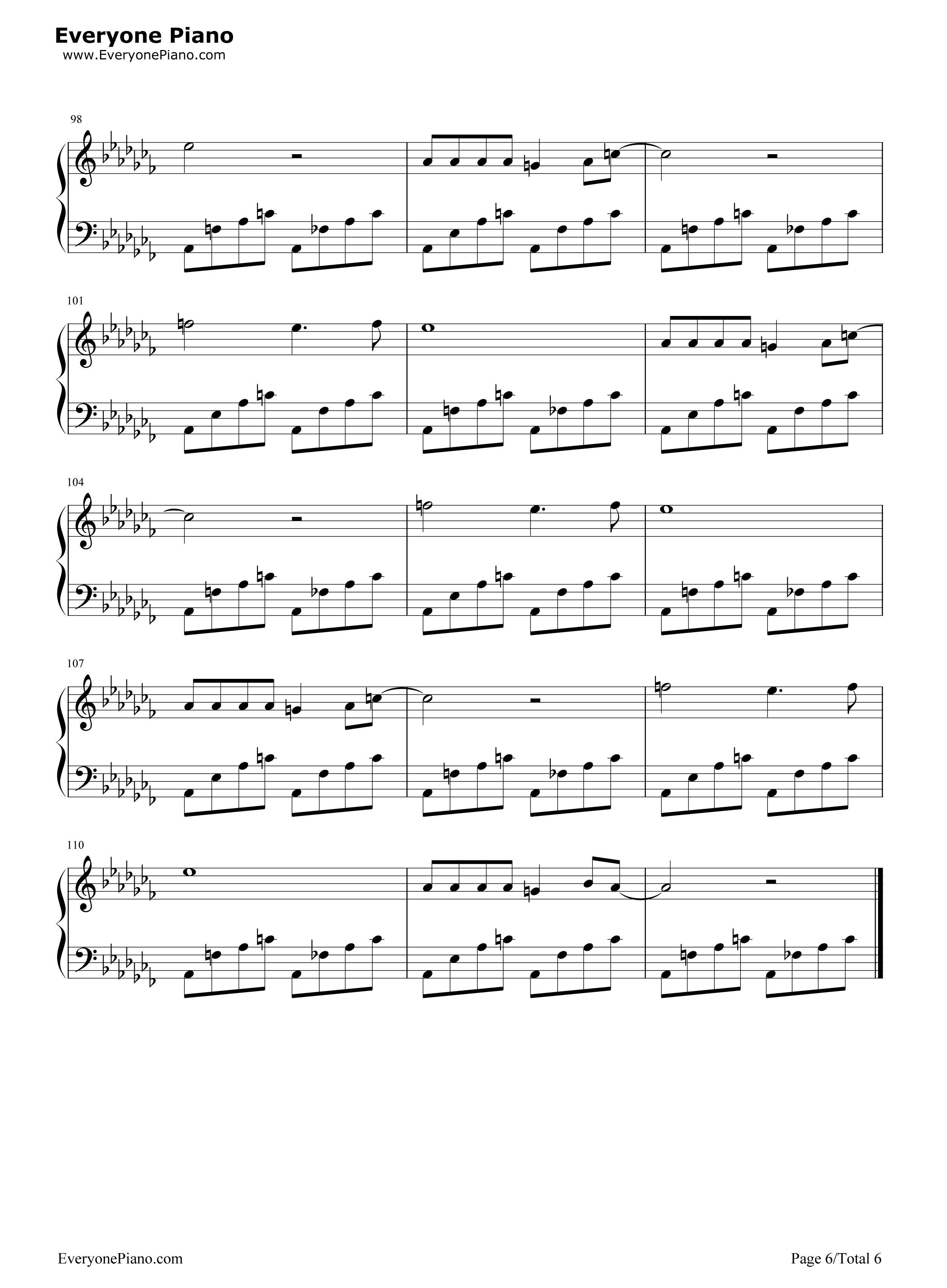 春风十里不如你钢琴谱_李健