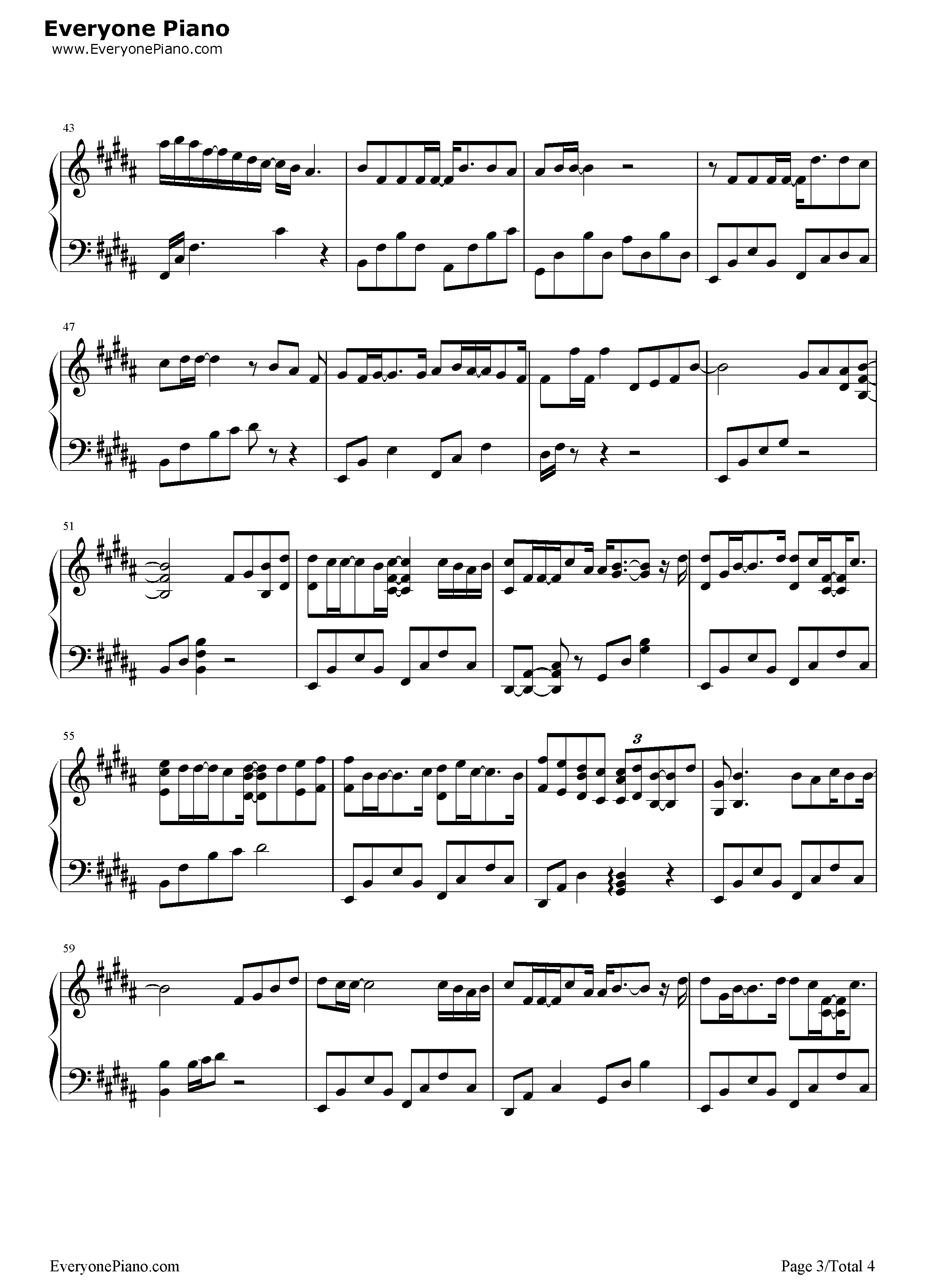 梦钢琴谱_王博文