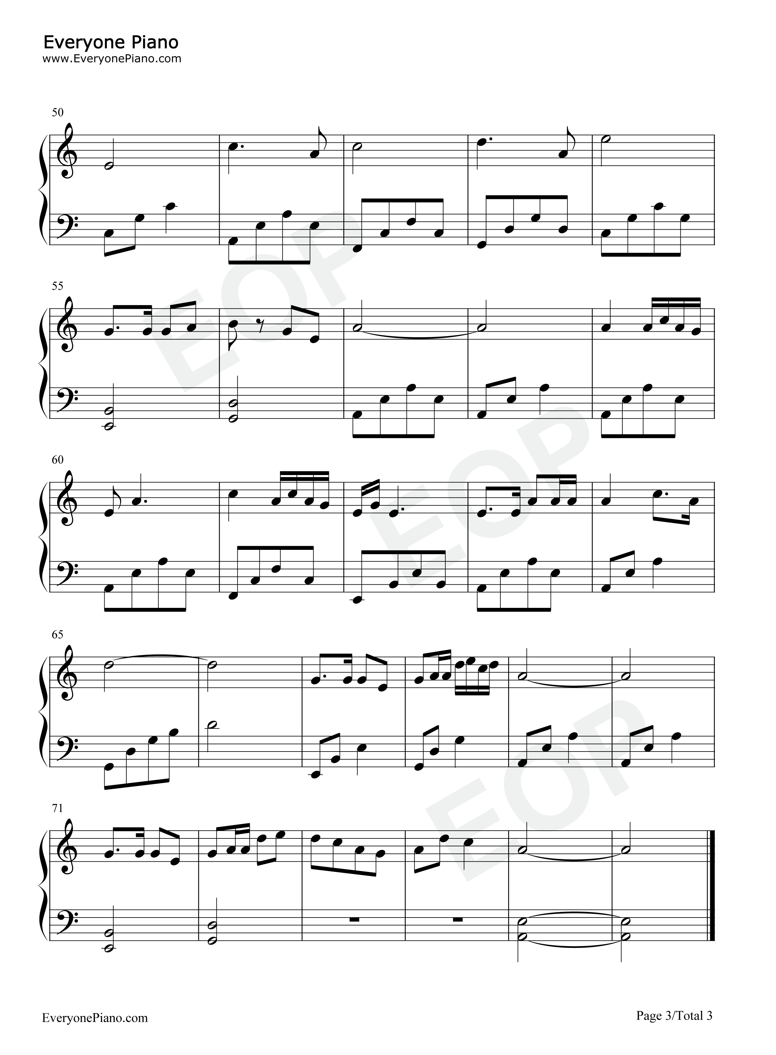 高原蓝钢琴谱_乌兰托娅