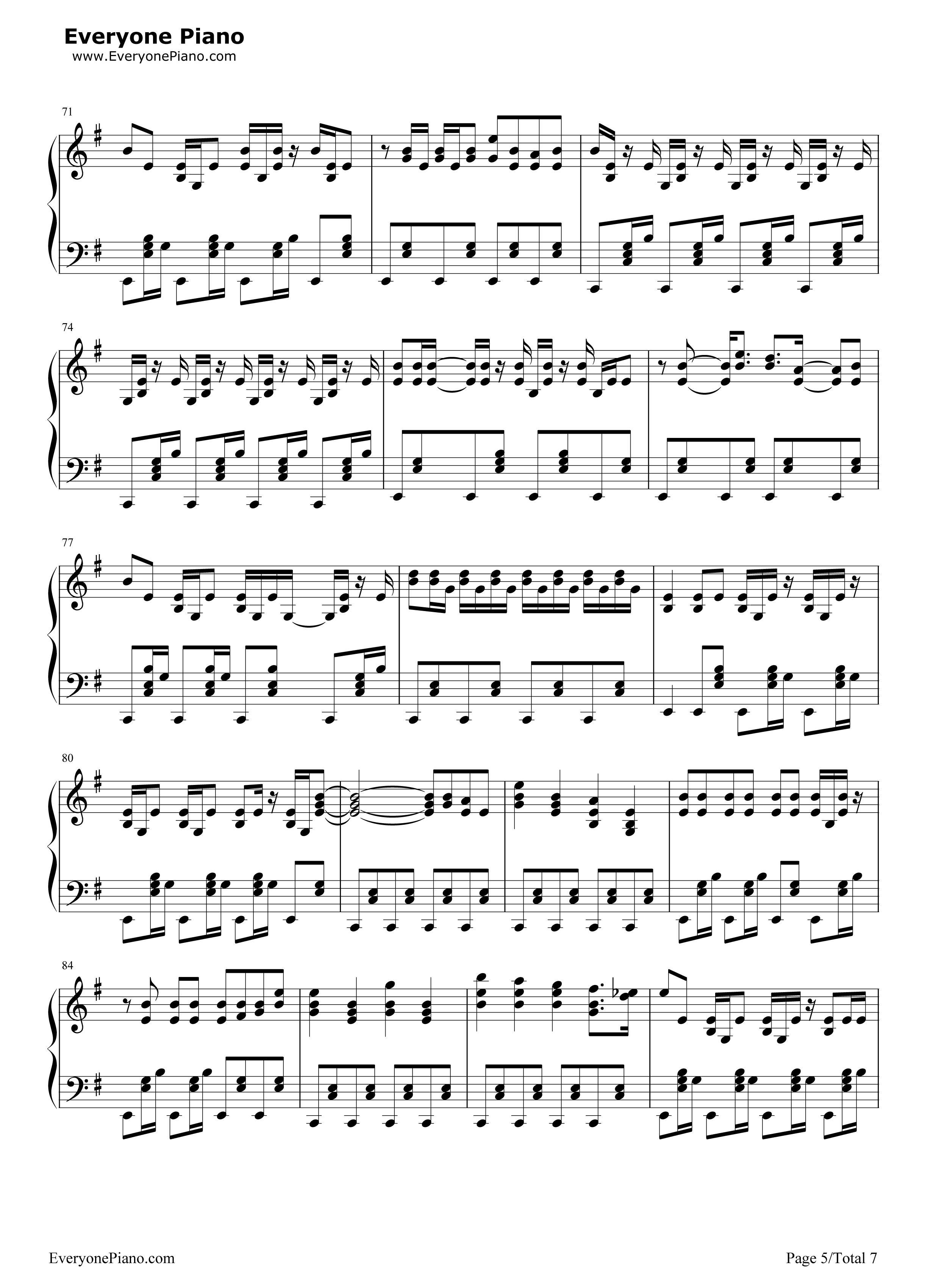 _裏表ラバーズ_（内外情人）钢琴谱_初音ミク__初音未来