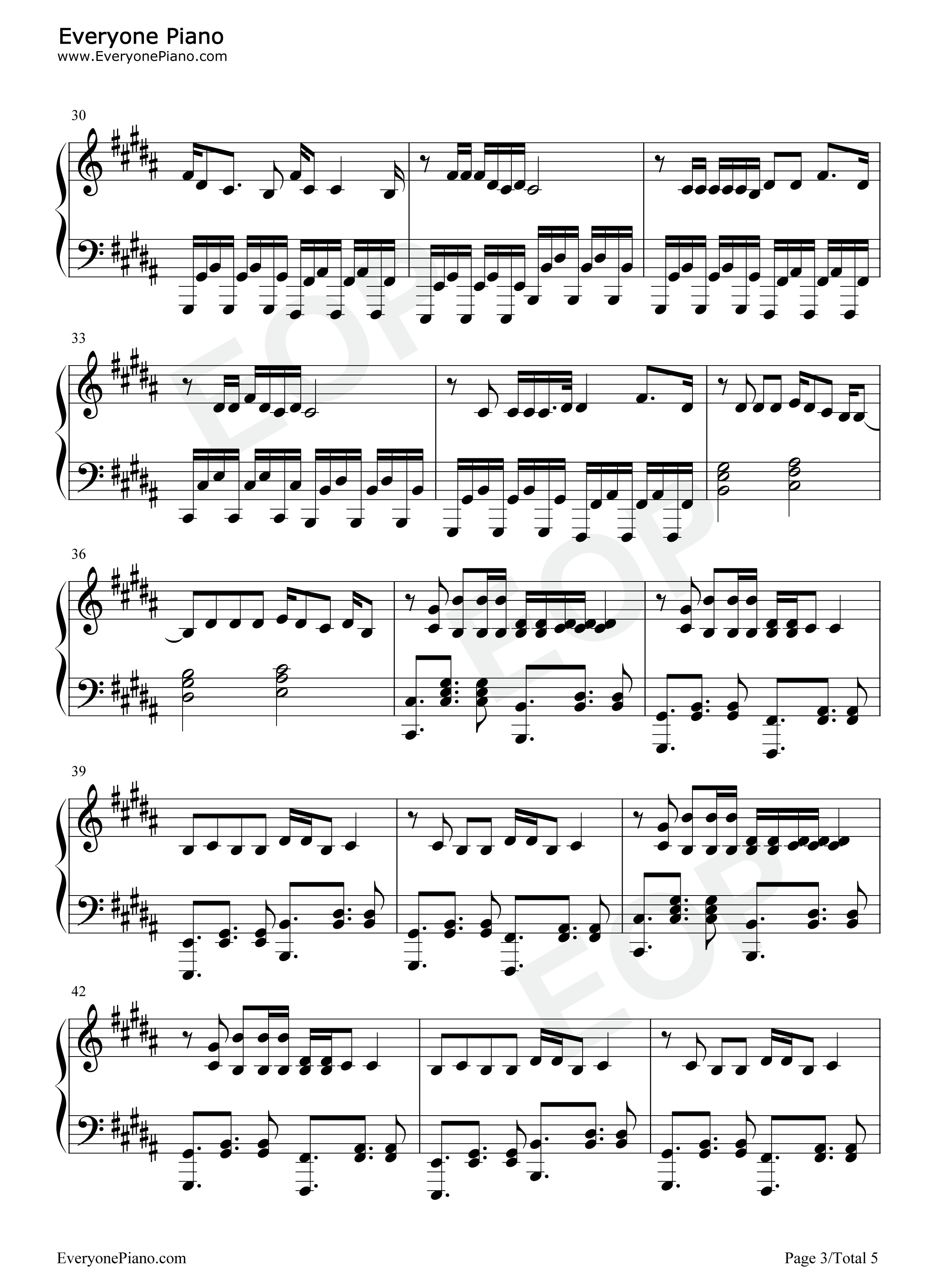 Heat_Waves钢琴谱_Glass_Animals