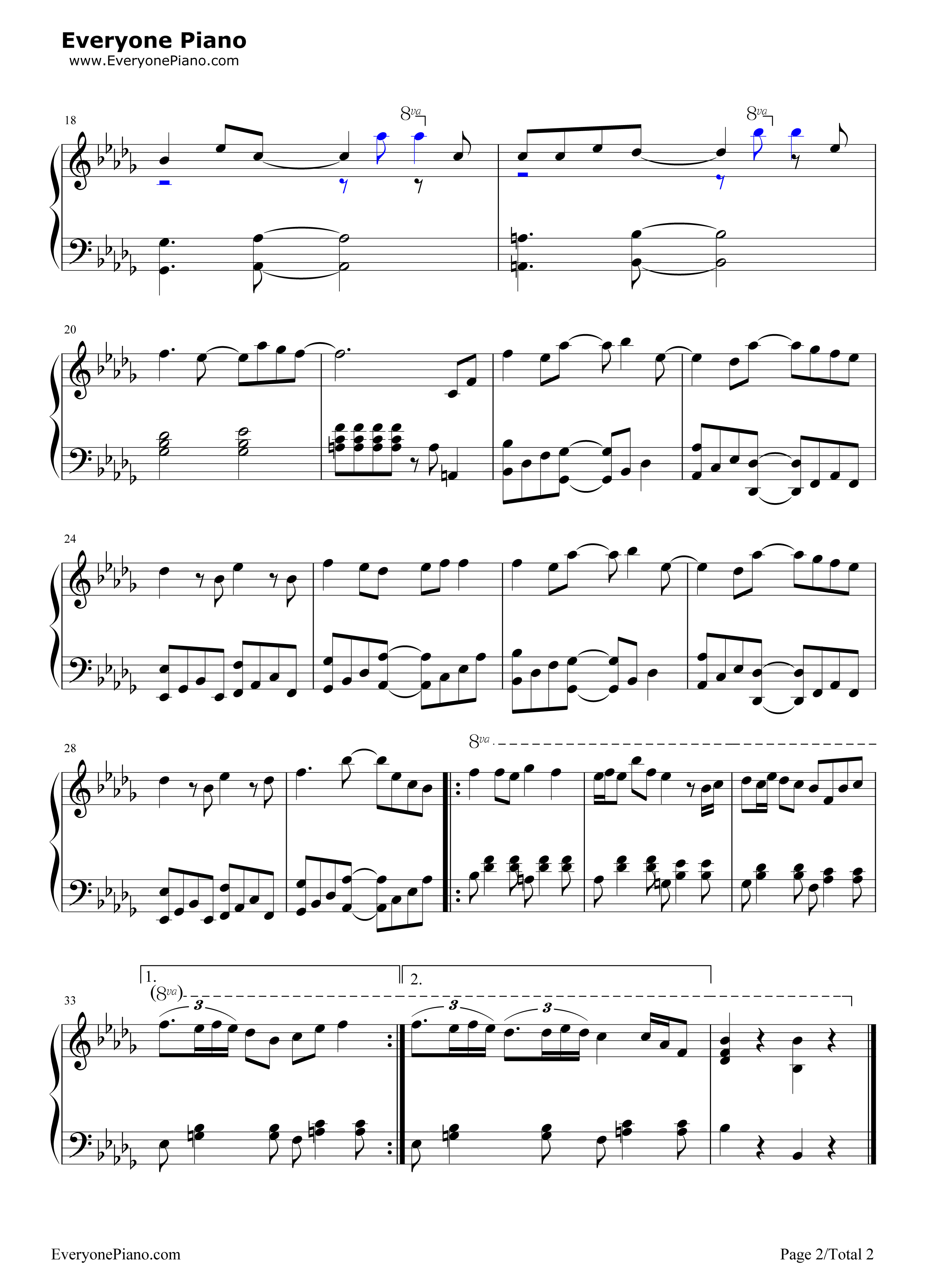 Cantarella钢琴谱_初音ミク_KAITO