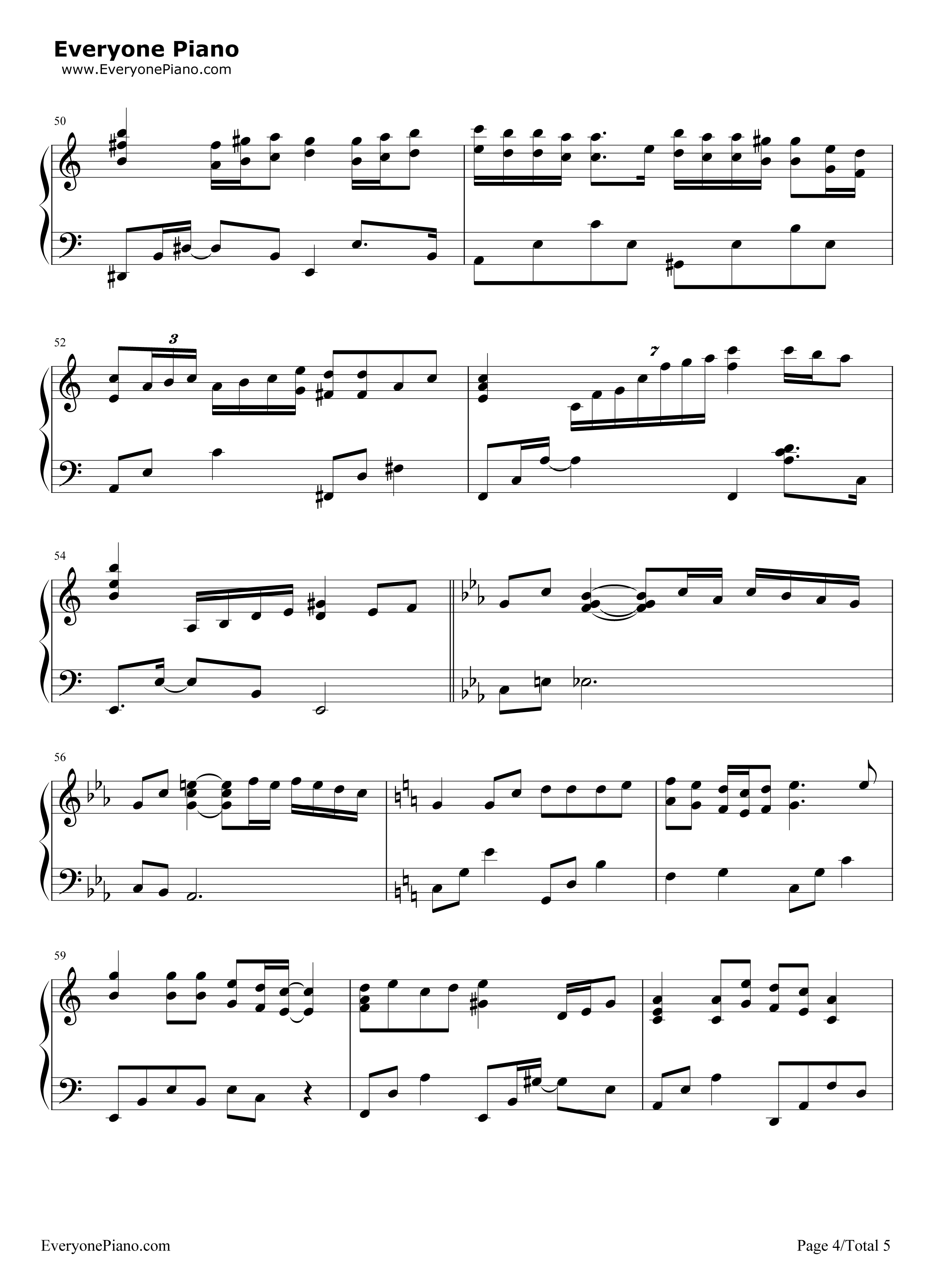 瑟鲁之歌钢琴谱_手岛葵