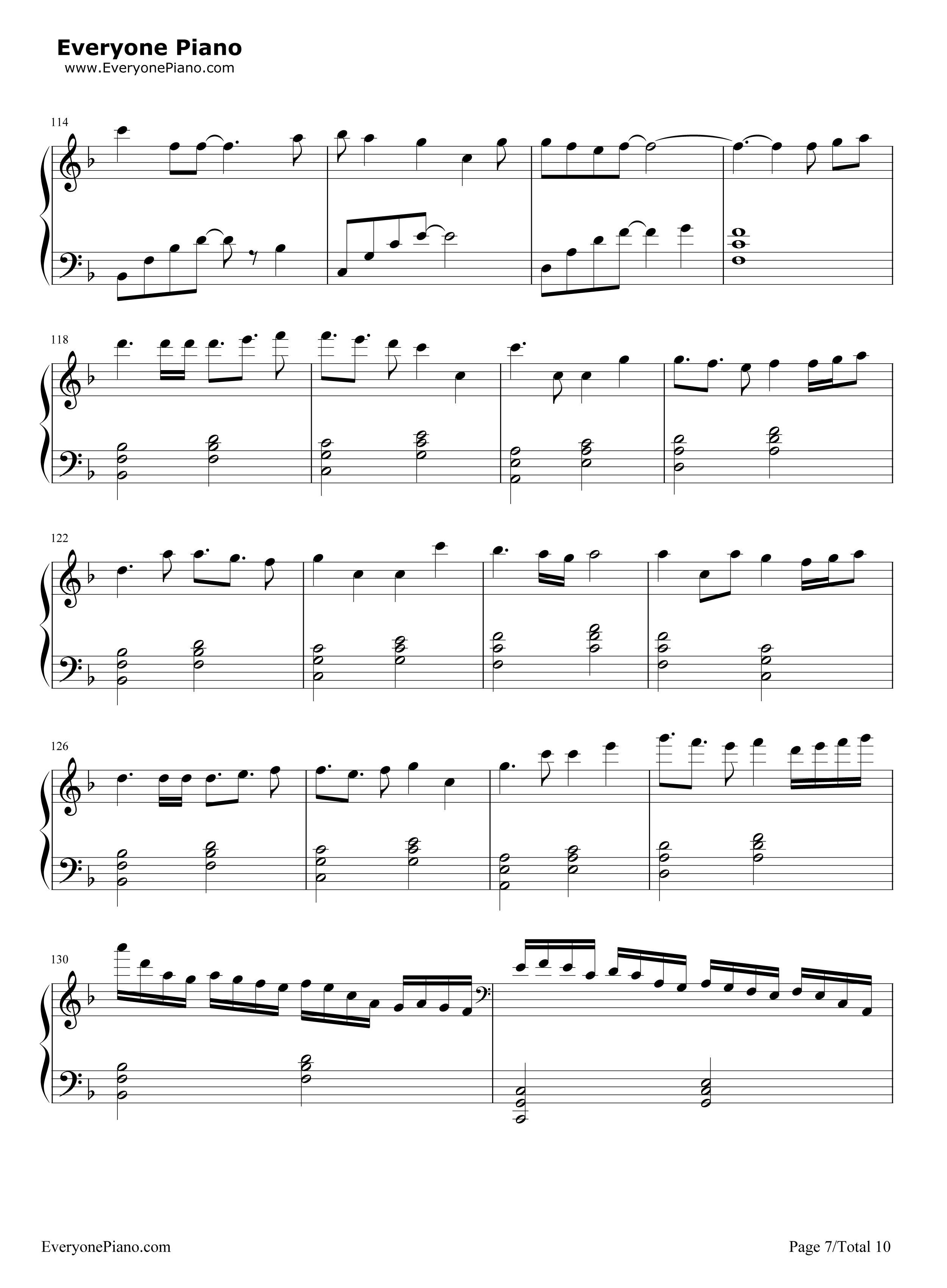 Letter_song钢琴谱_Doriko