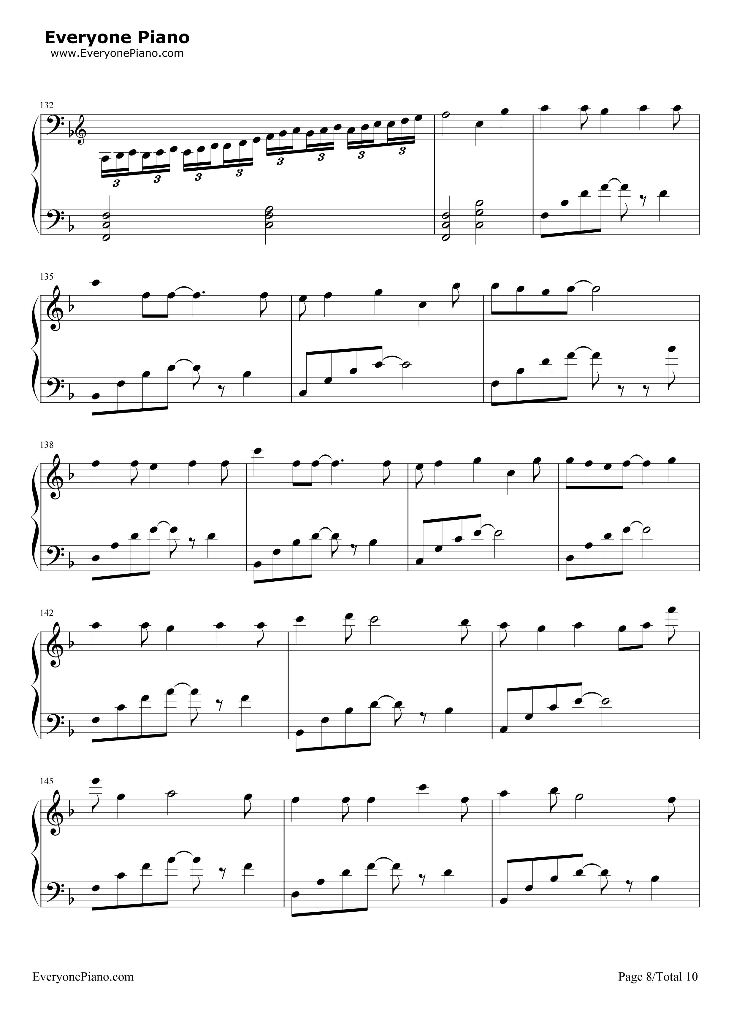 Letter_song钢琴谱_Doriko