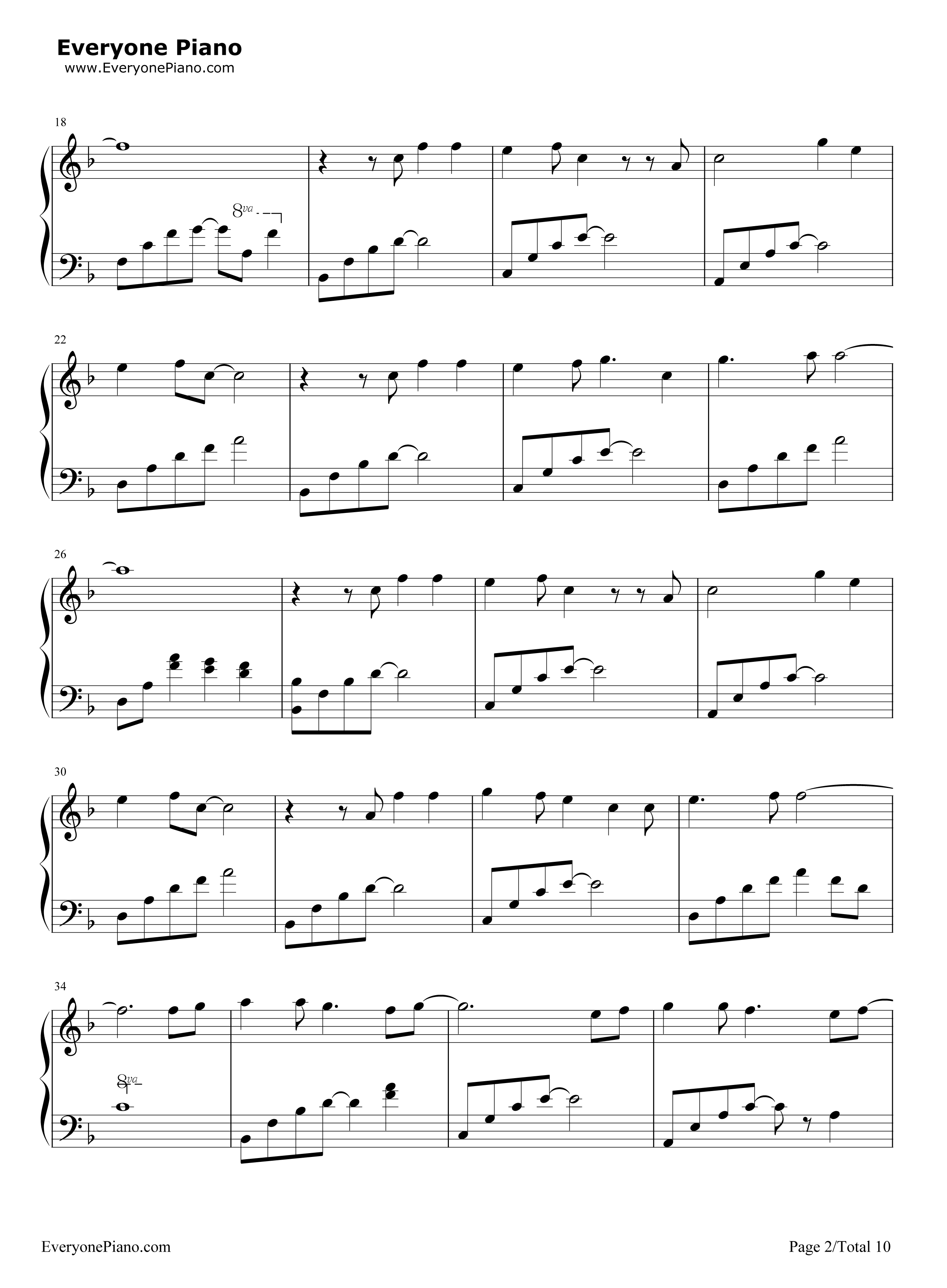 Letter_song钢琴谱_Doriko