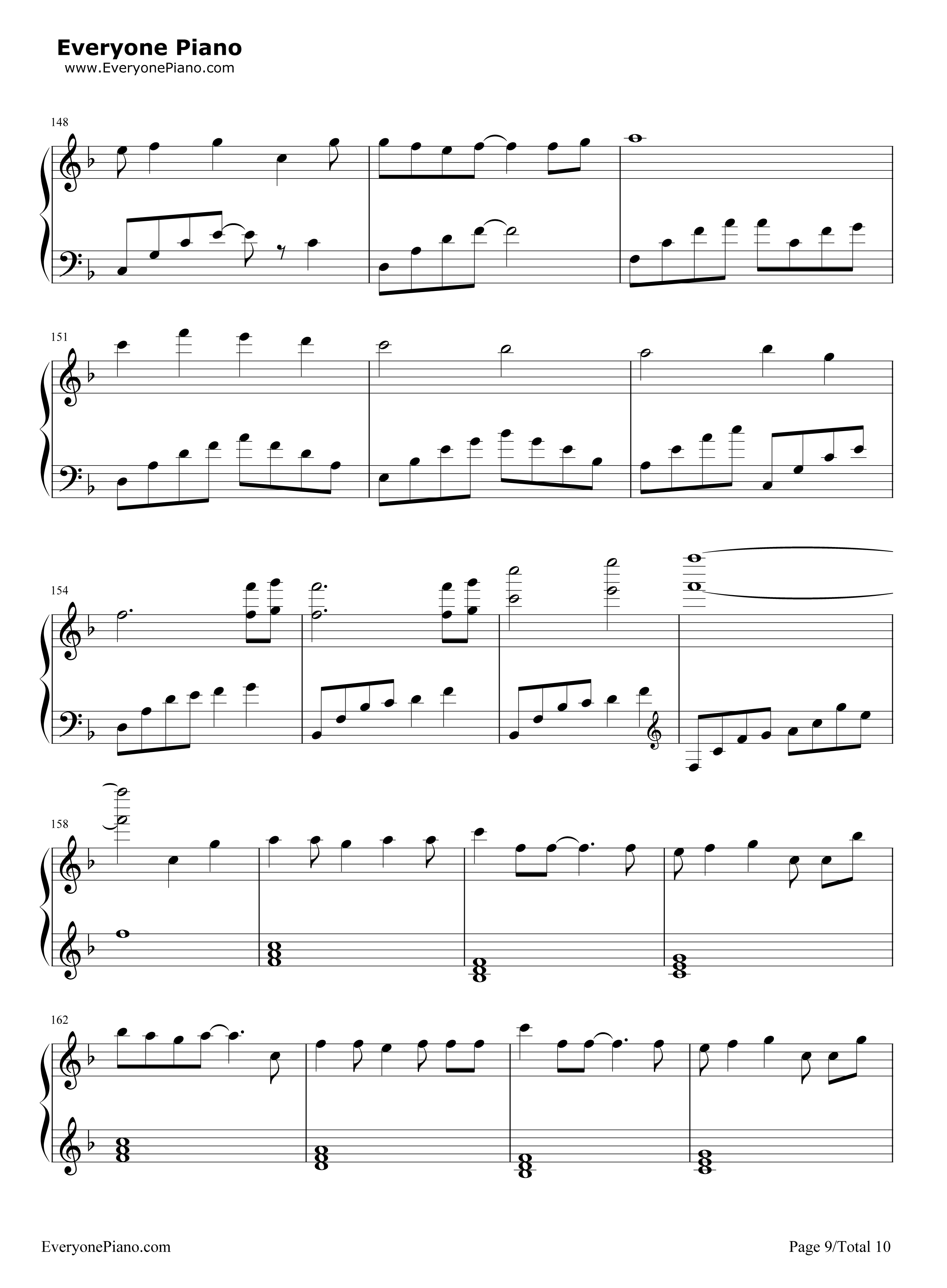 Letter_song钢琴谱_Doriko