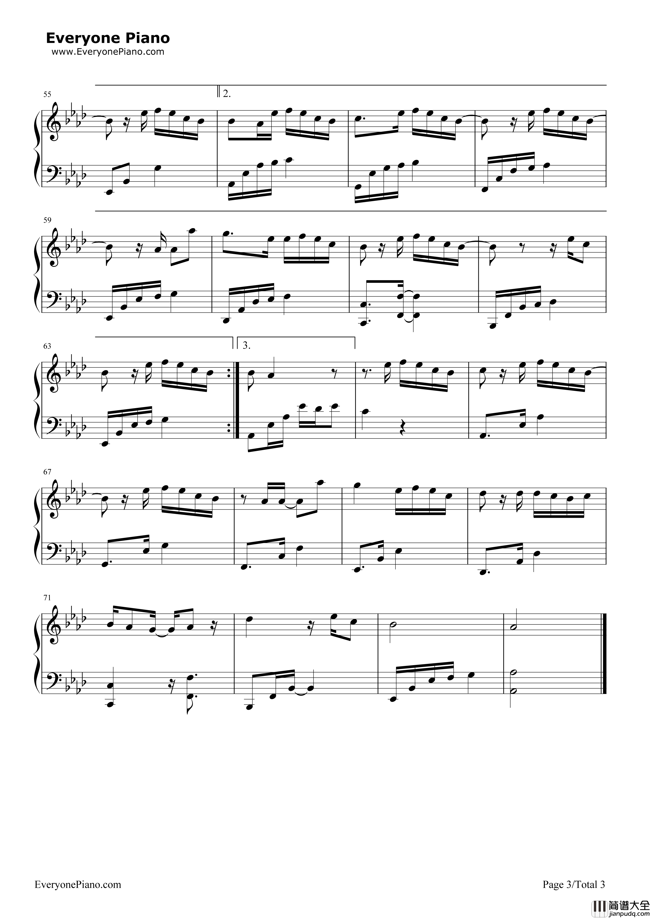 回忆那么伤钢琴谱_孙子涵