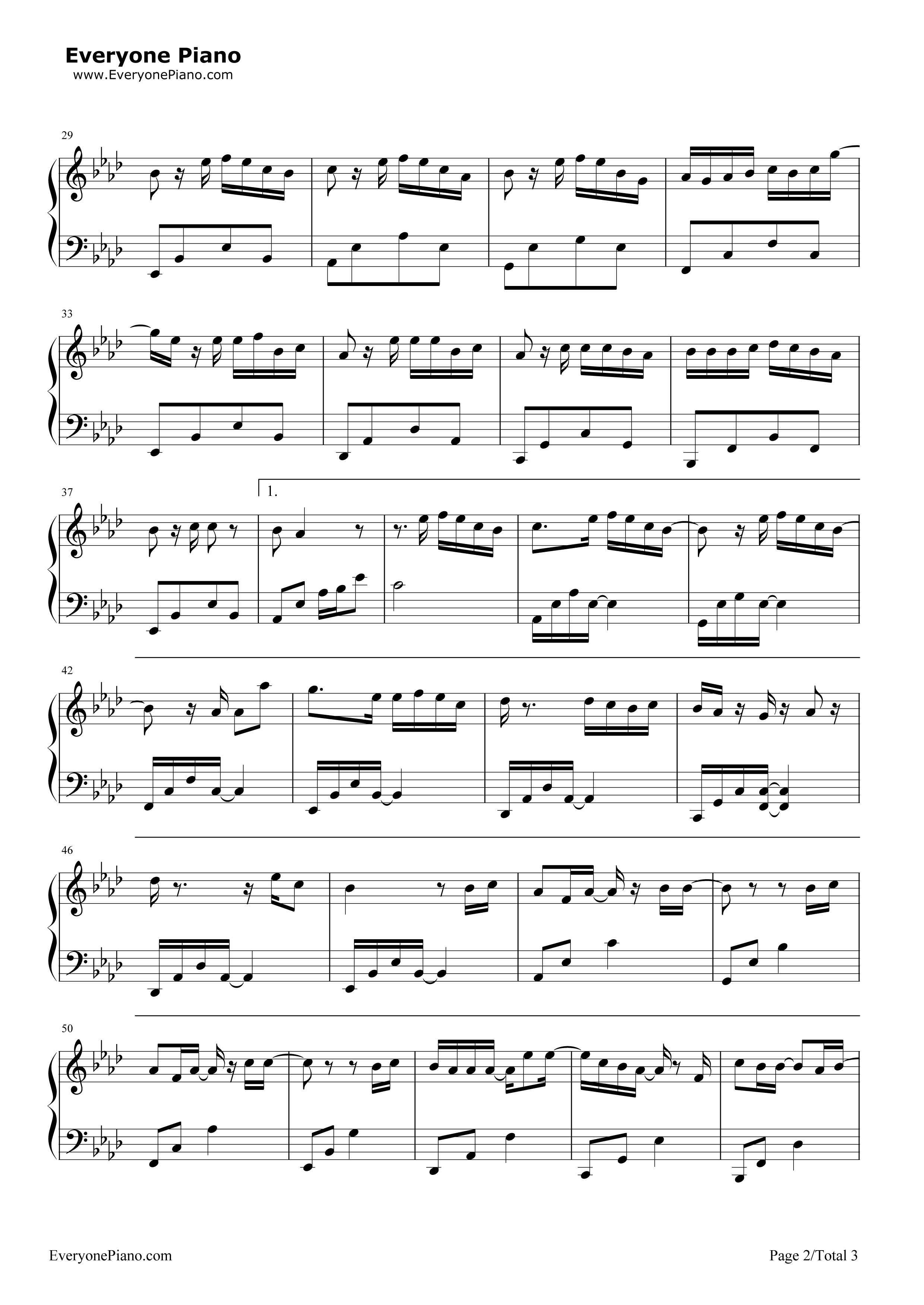 回忆那么伤钢琴谱_孙子涵