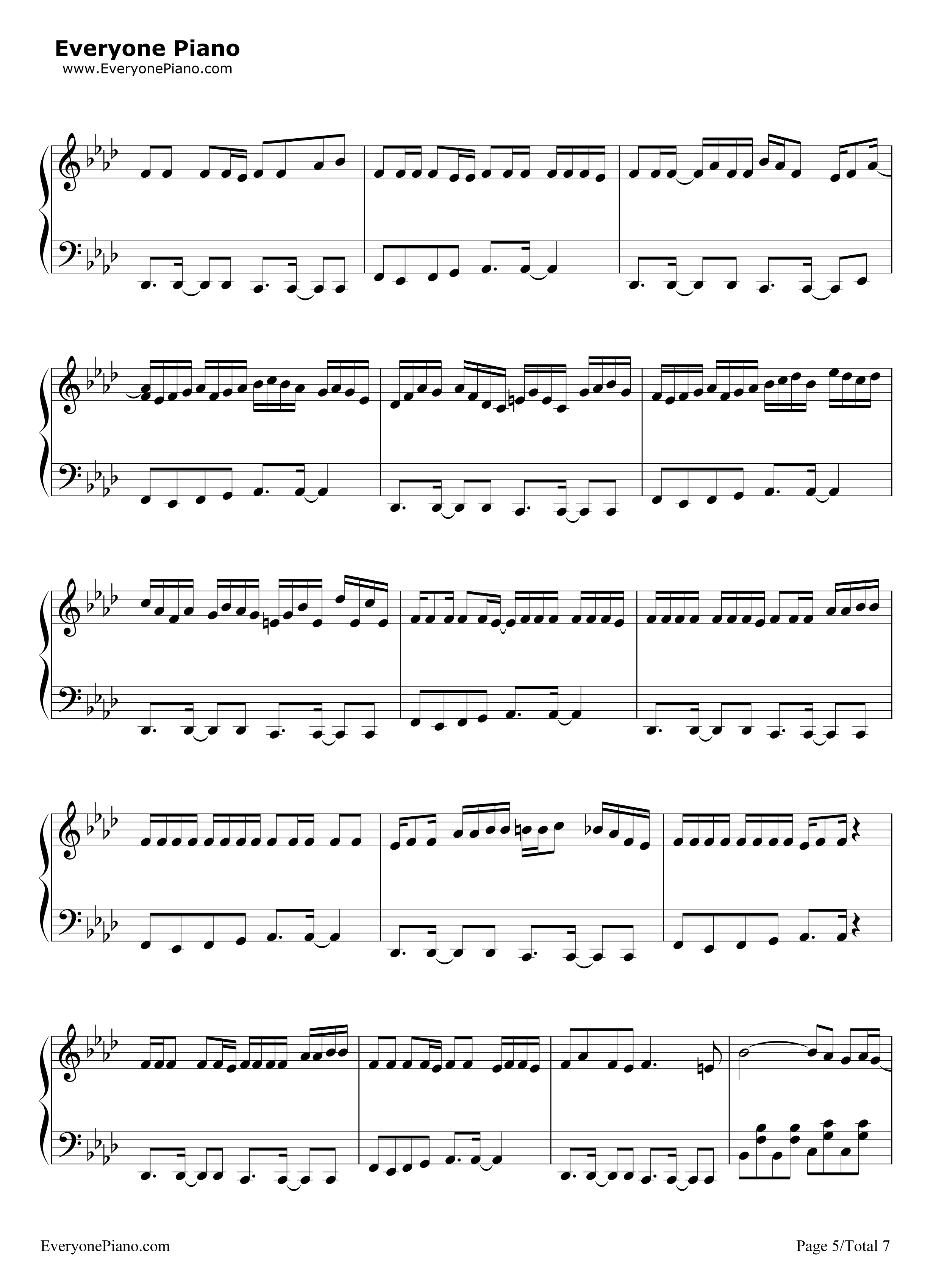 脳漿炸裂ガール钢琴谱_初音ミク__GUMI