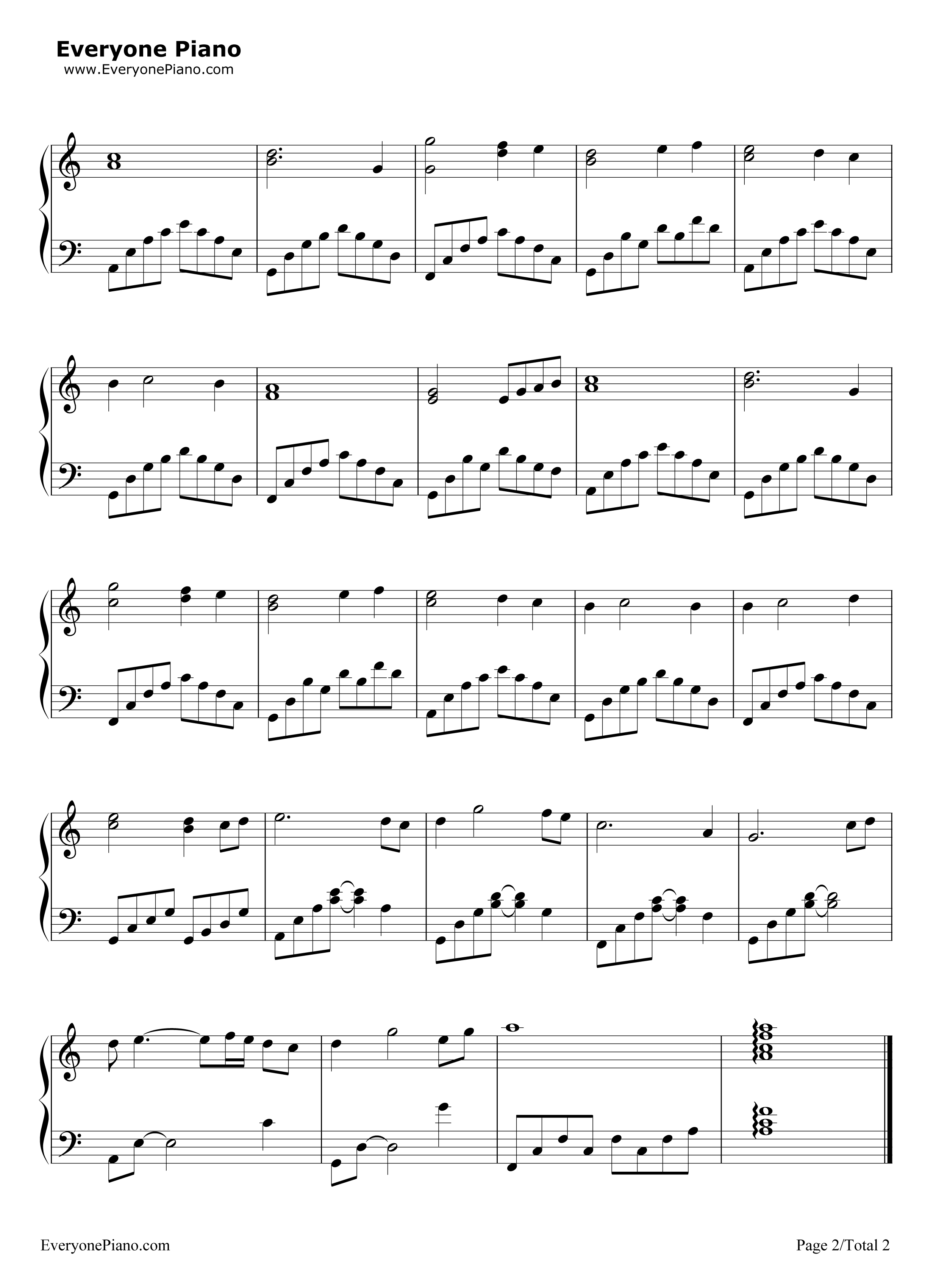 我心永恒钢琴谱_Celine_Dion__席琳·迪翁