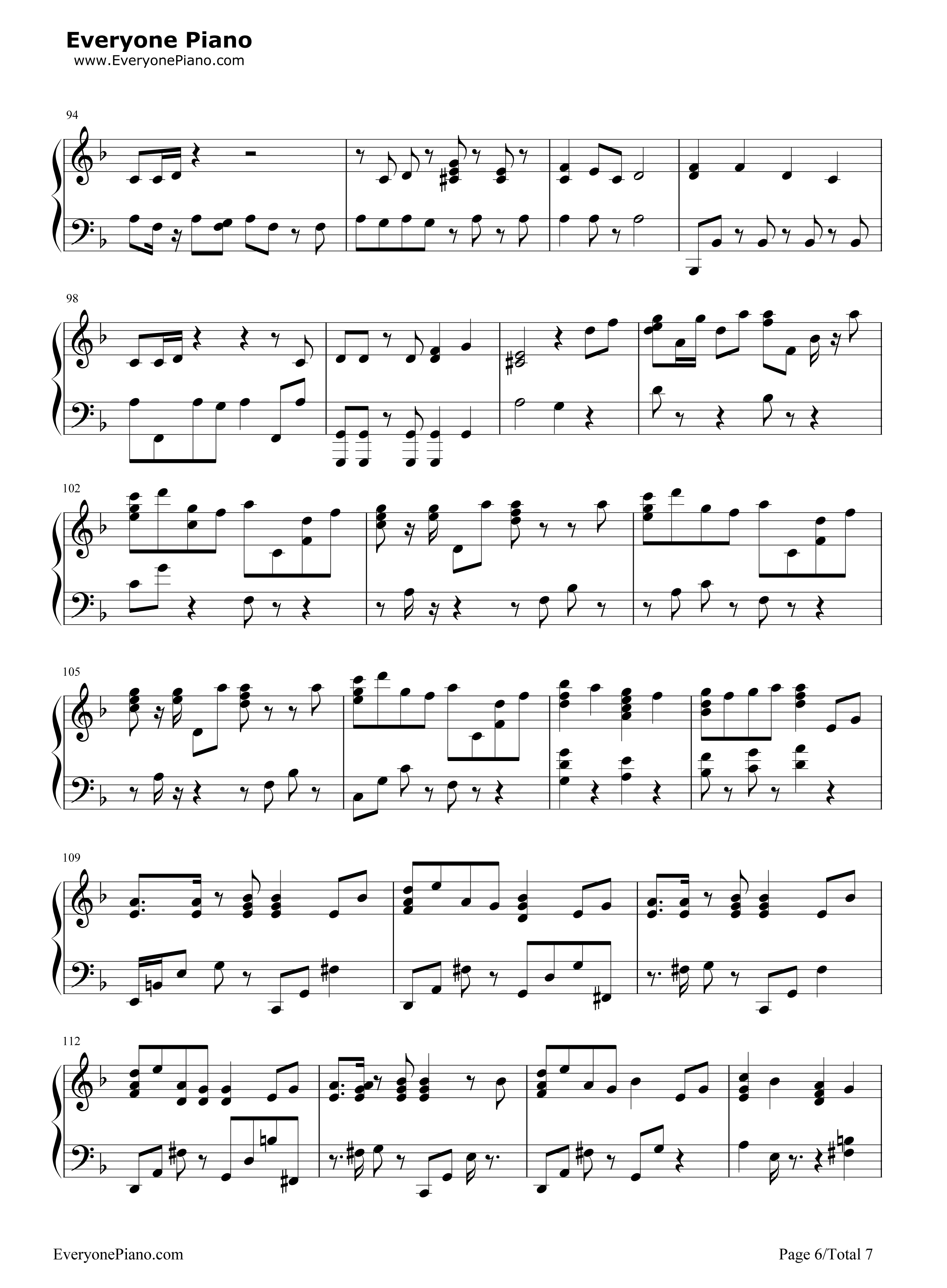 千本樱钢琴谱_初音ミク