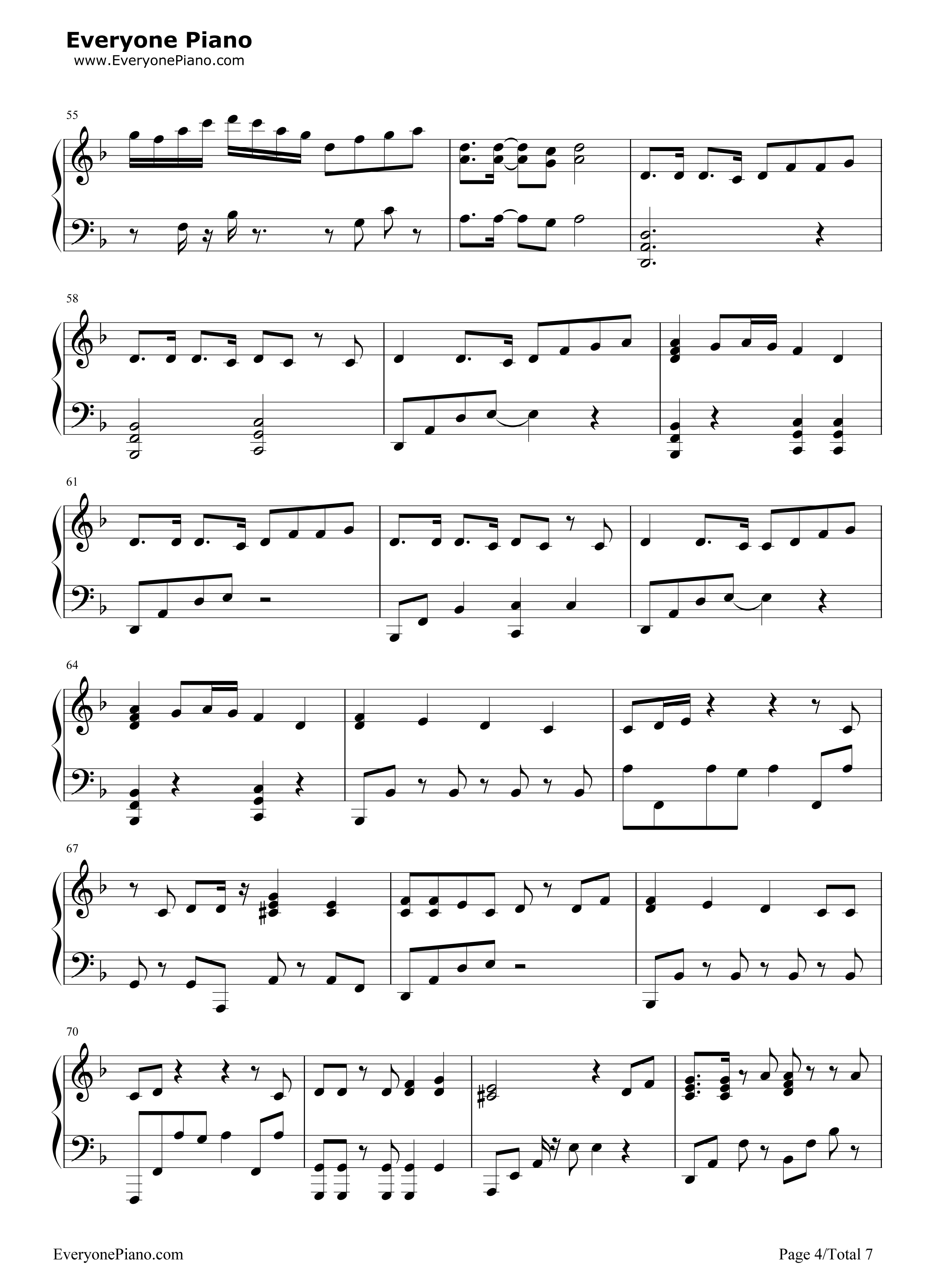 千本樱钢琴谱_初音ミク