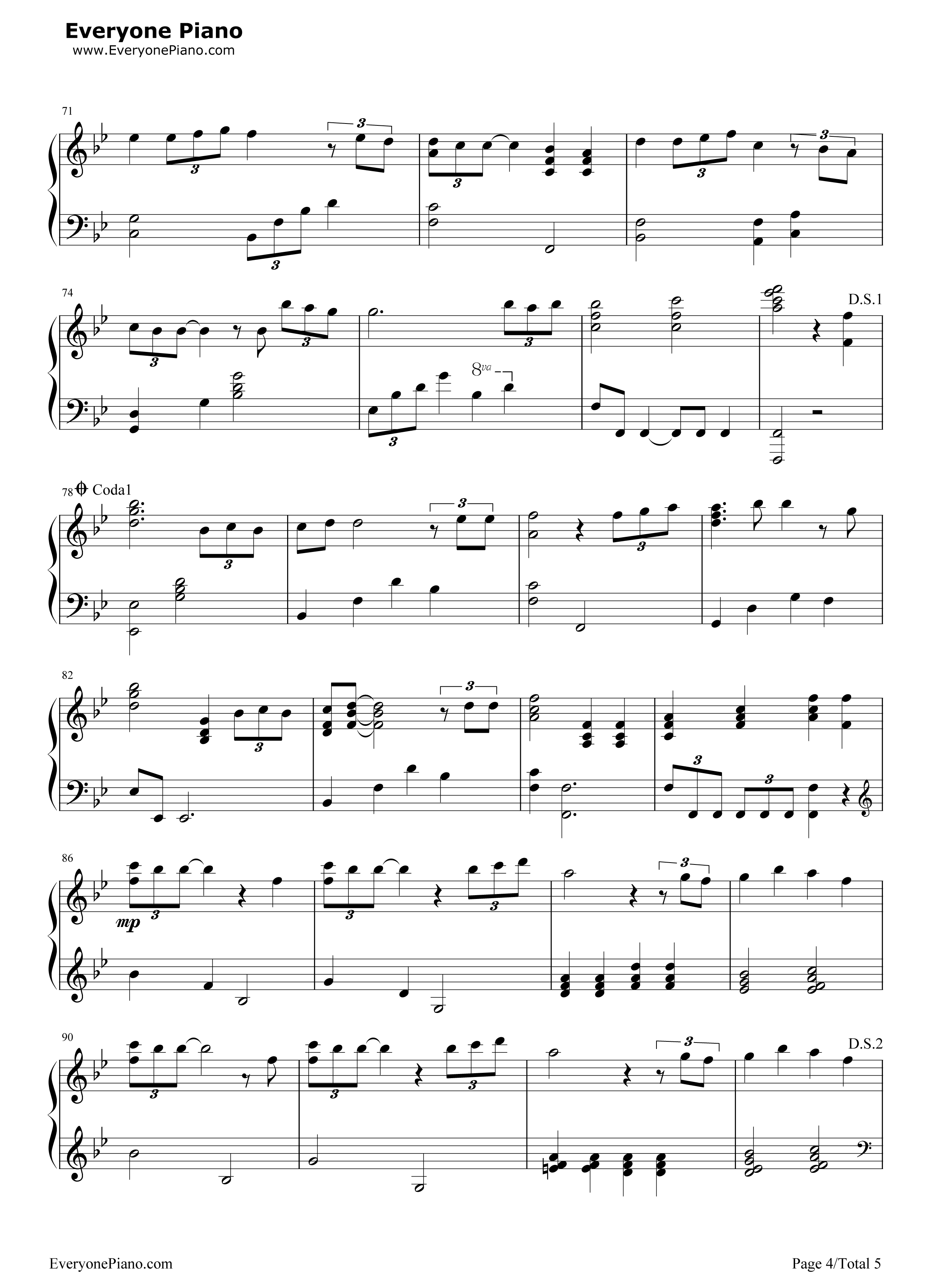 Forever_Love钢琴谱_X_Japan__Yoshiki