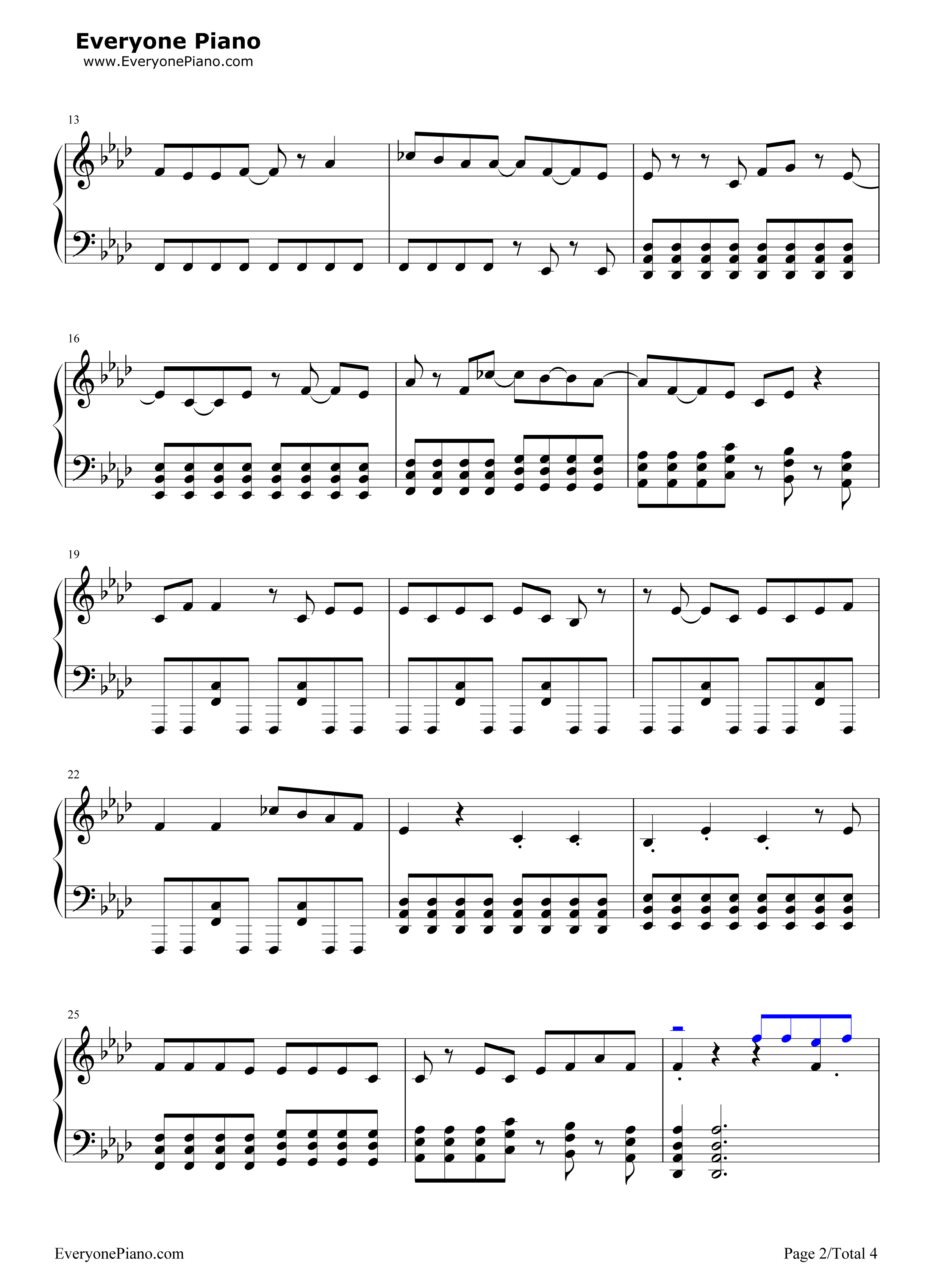 世界第一的公主殿下钢琴谱_初音ミク__初音未来