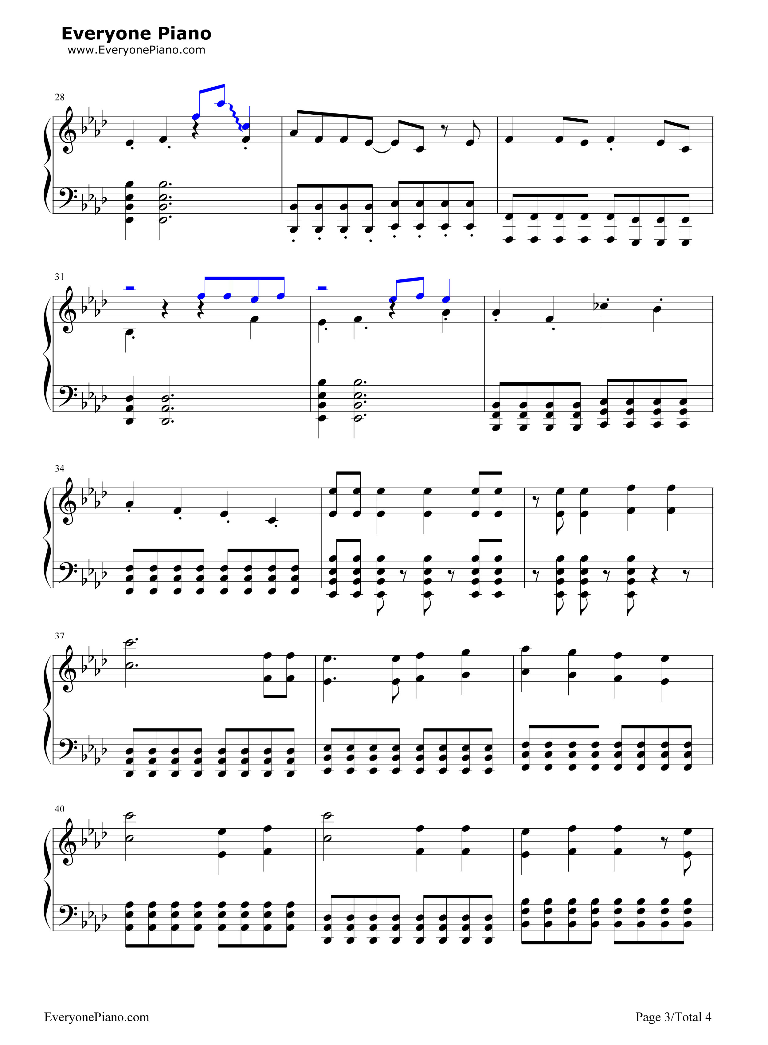 世界第一的公主殿下钢琴谱_初音ミク__初音未来