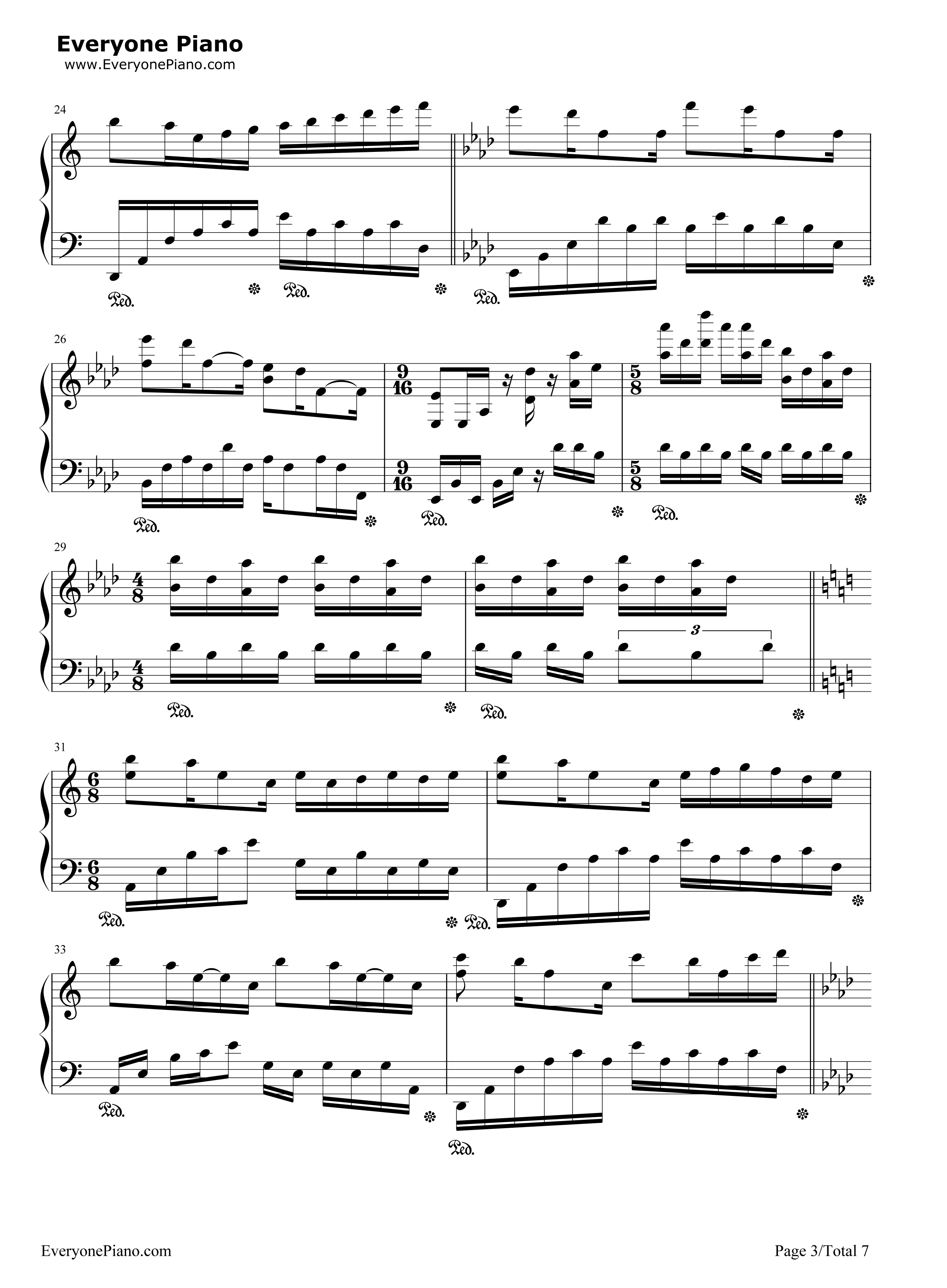 前声音钢琴谱_李闰珉