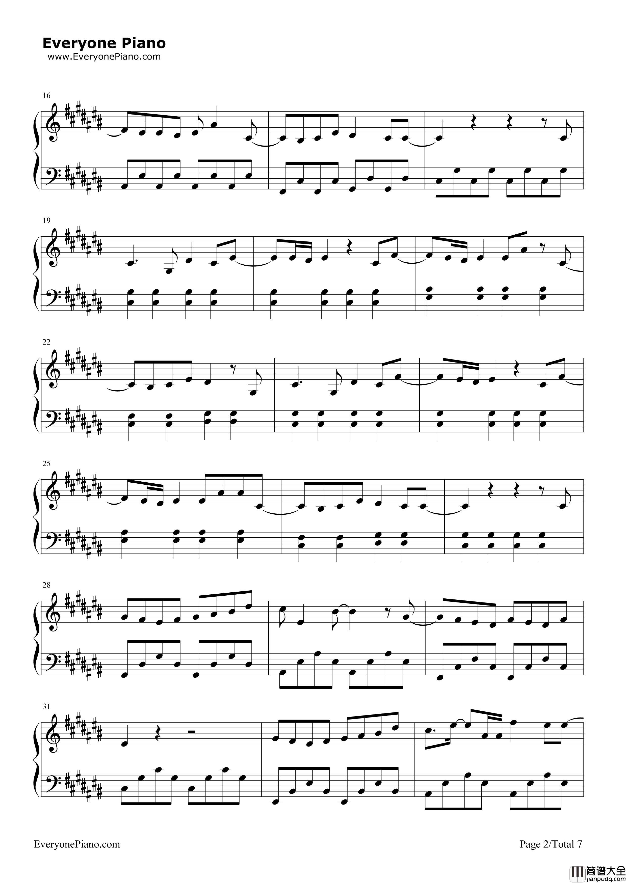 ヒカリノアトリエ钢琴谱_Mr.Children