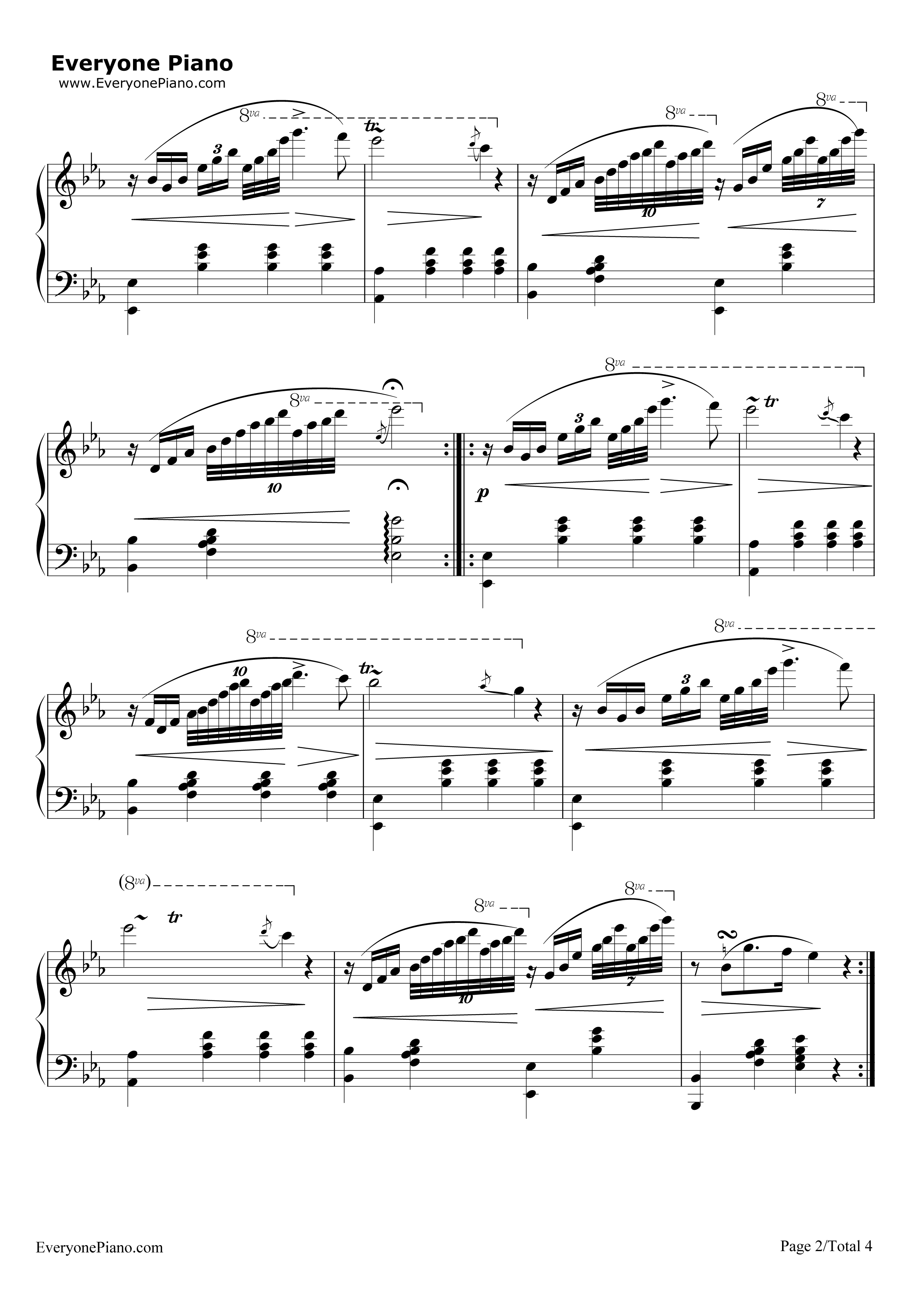 少女的祈祷钢琴谱_巴达捷芙斯卡(Badarzewska)