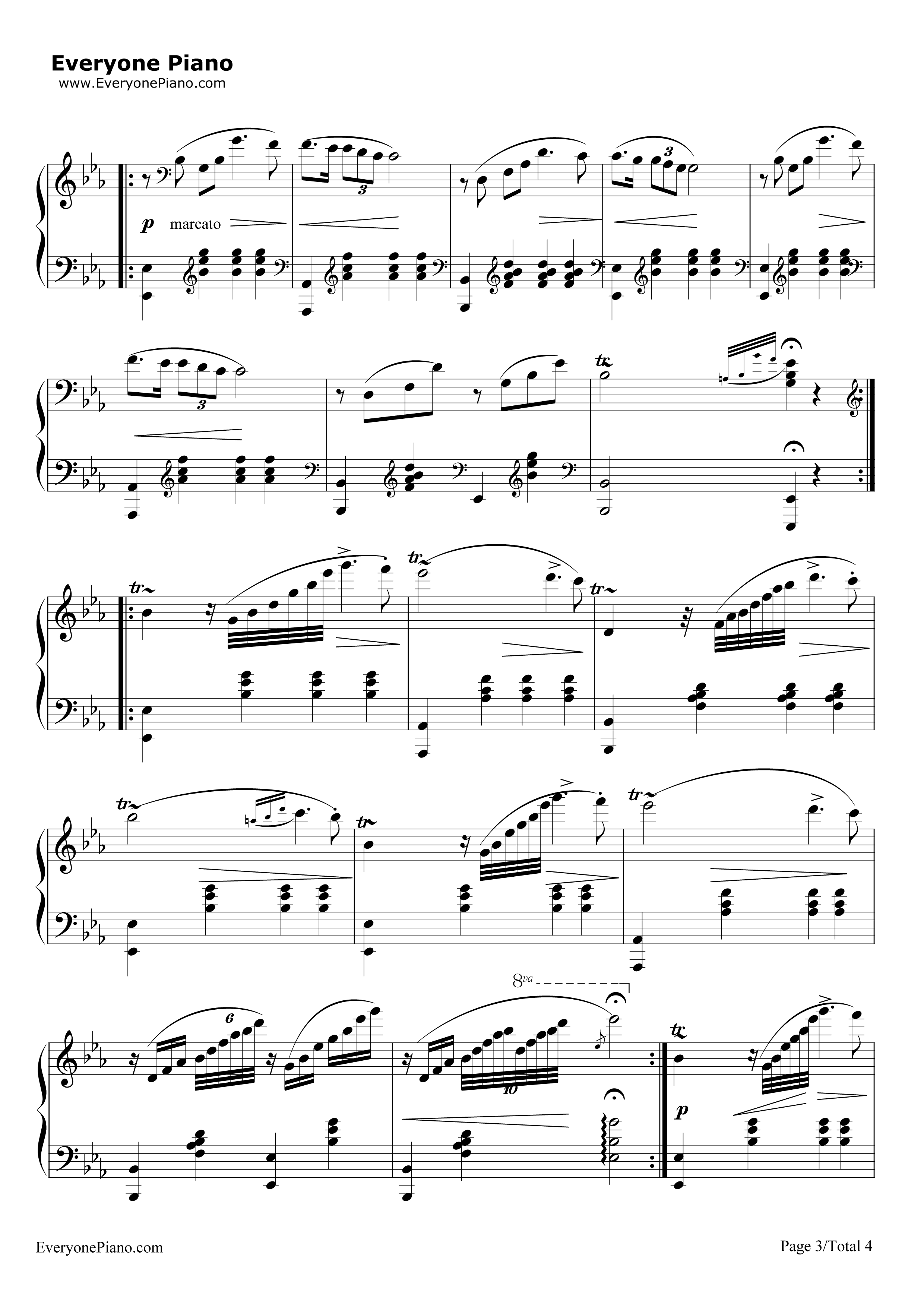 少女的祈祷钢琴谱_巴达捷芙斯卡(Badarzewska)