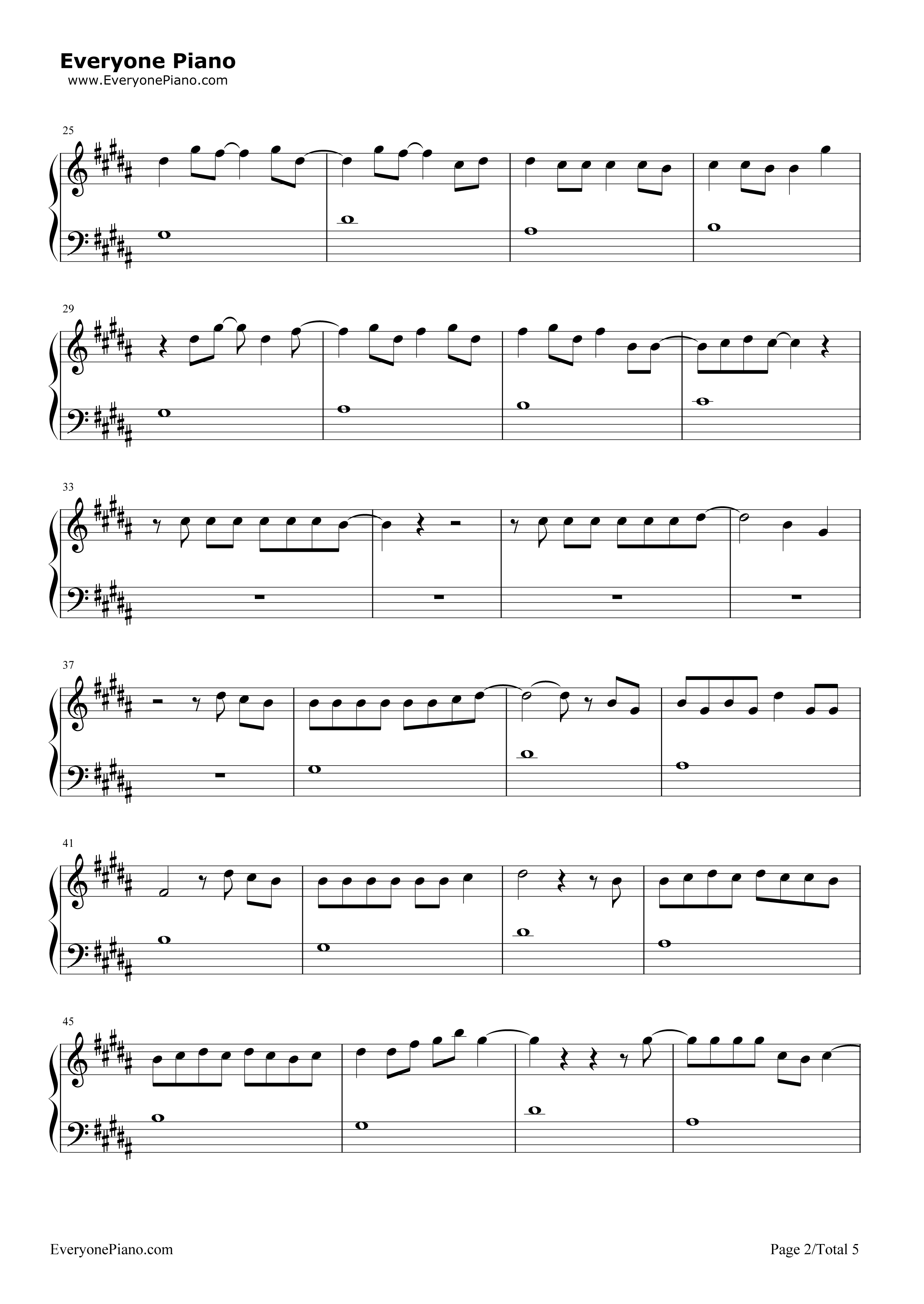 O.D_on_You钢琴谱_Violet_Days