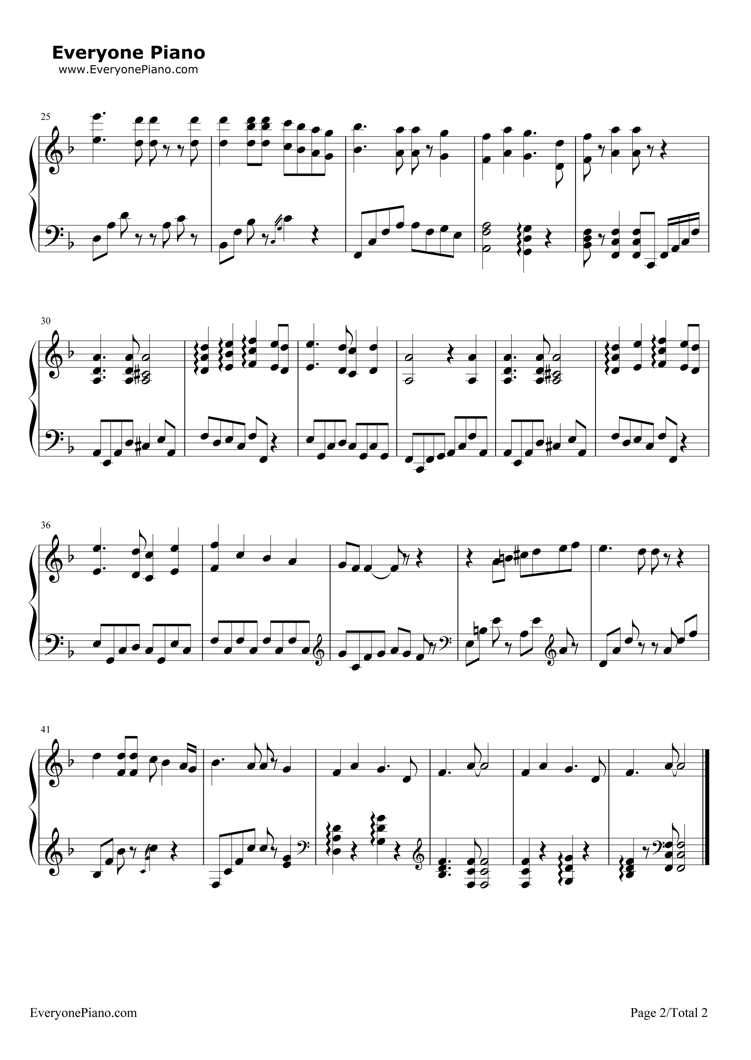 Yesterday昨日钢琴谱_披头士乐队__The_Beatles