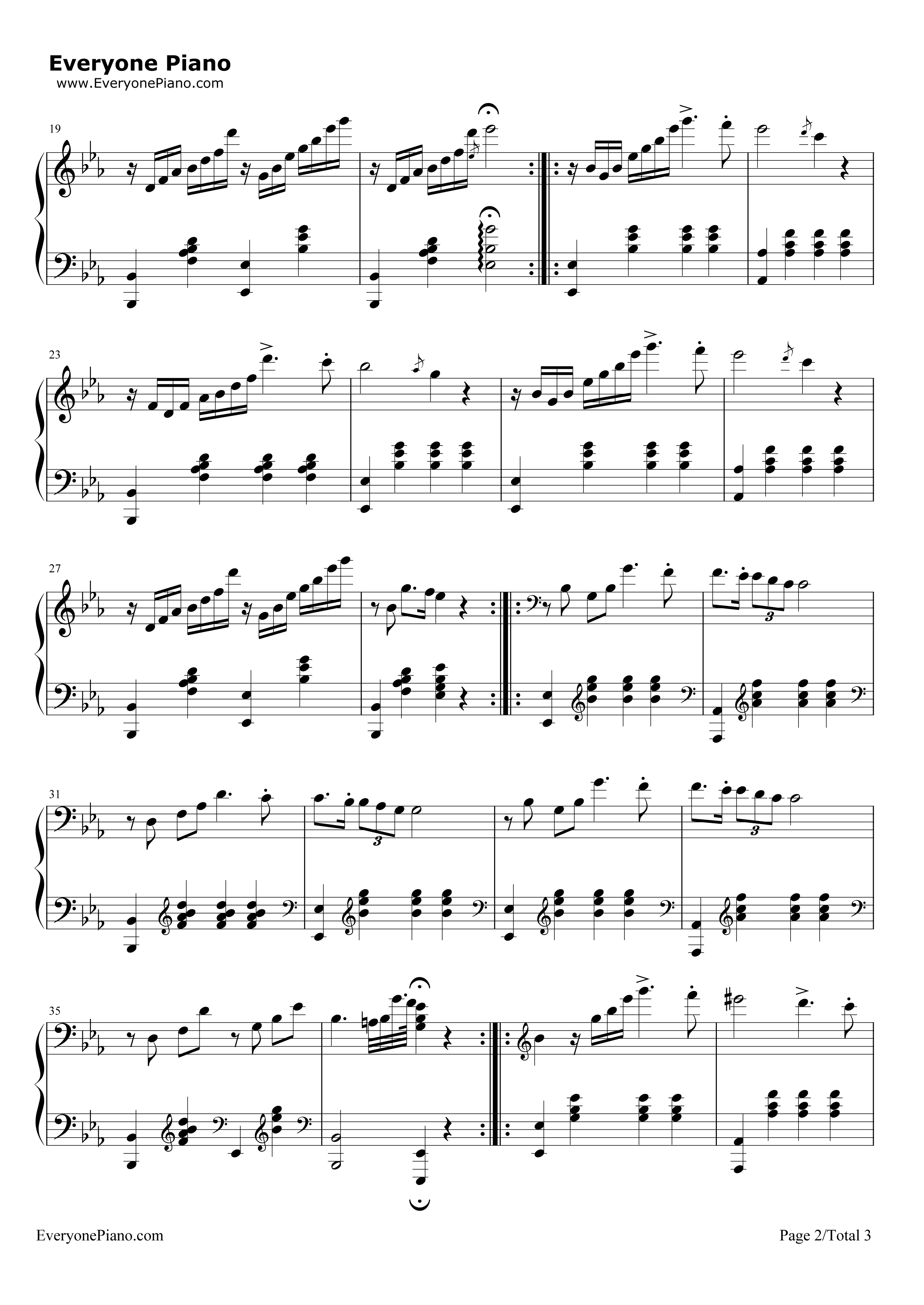 少女的祈祷（Maiden's_Prayer）钢琴谱_巴达捷芙斯卡(Badarzewska)