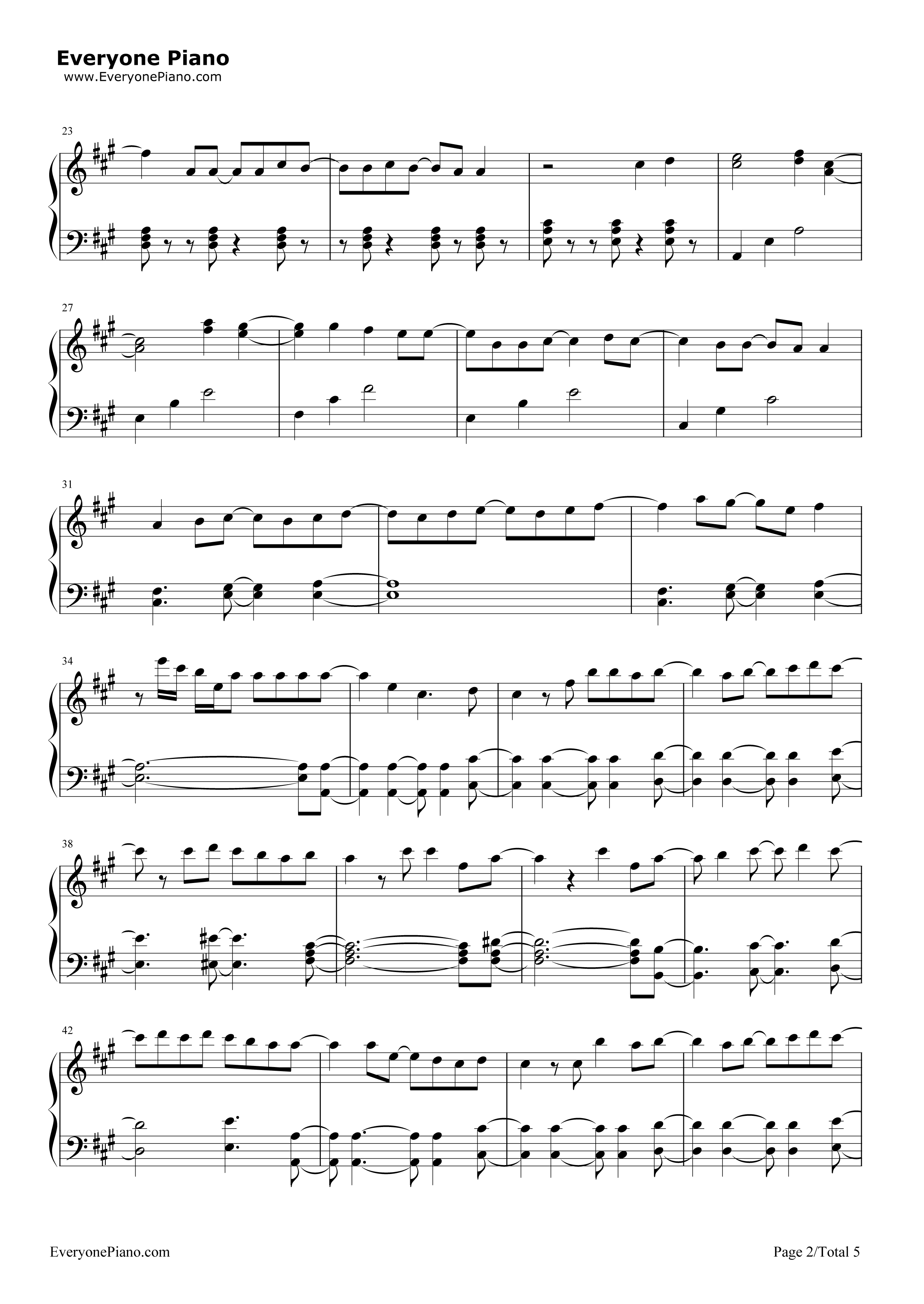 さよならバイスタンダー_钢琴谱_YUKI