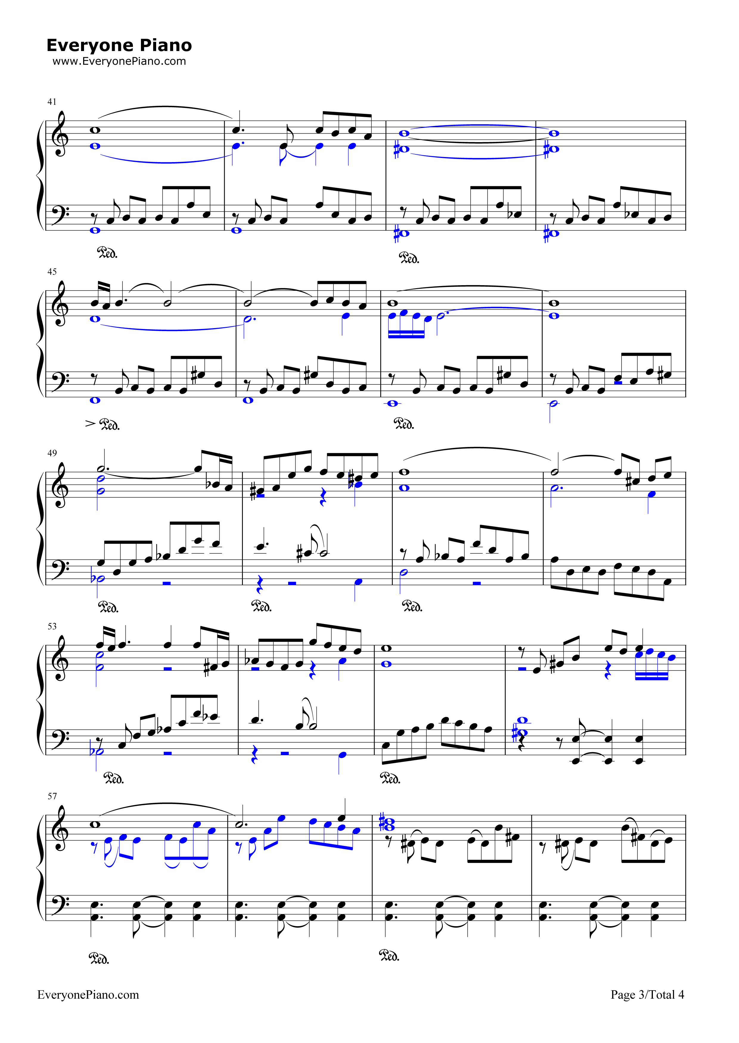 自由探戈钢琴谱_皮亚佐拉（Astor_Piazzolla）