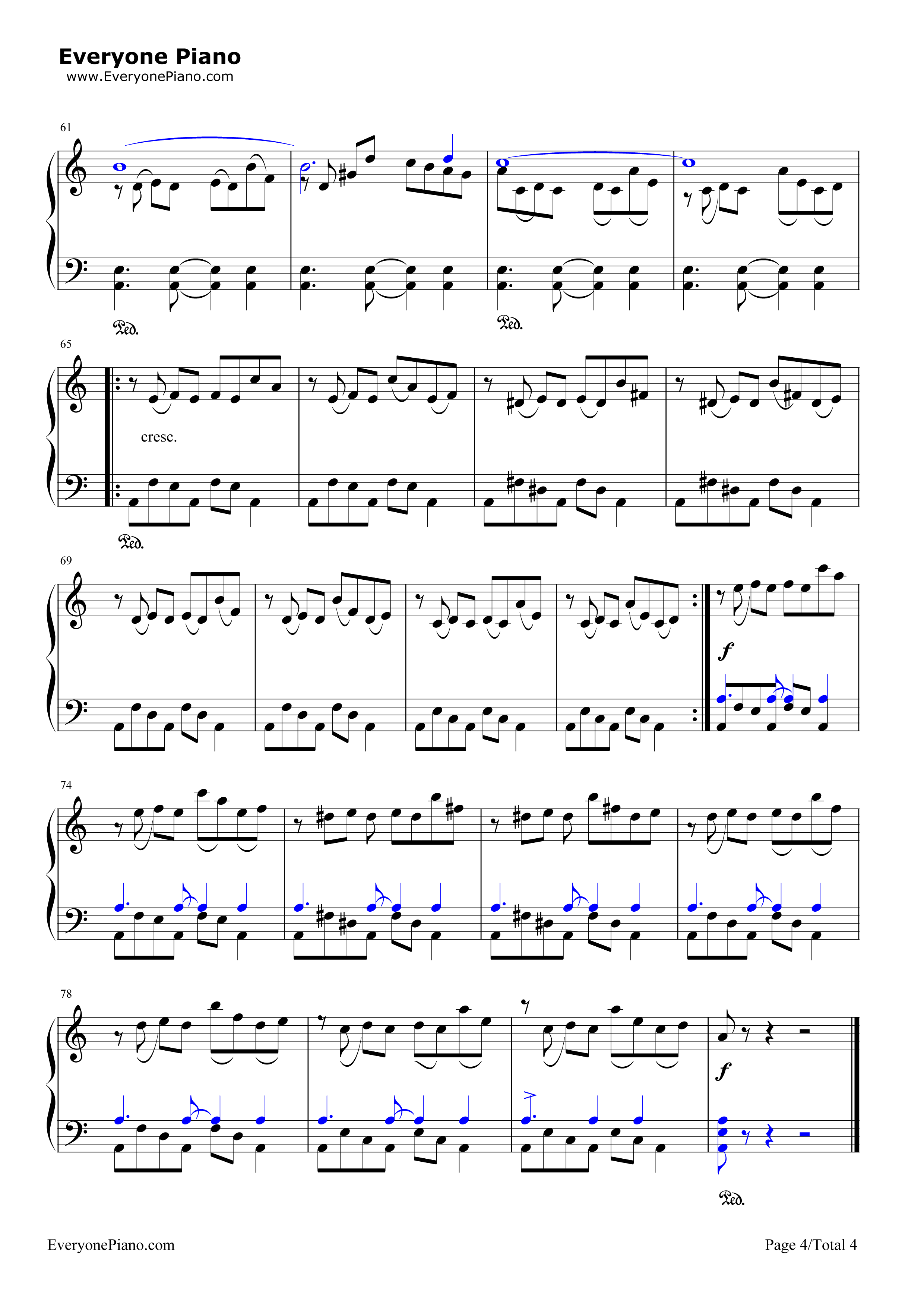 自由探戈钢琴谱_皮亚佐拉（Astor_Piazzolla）