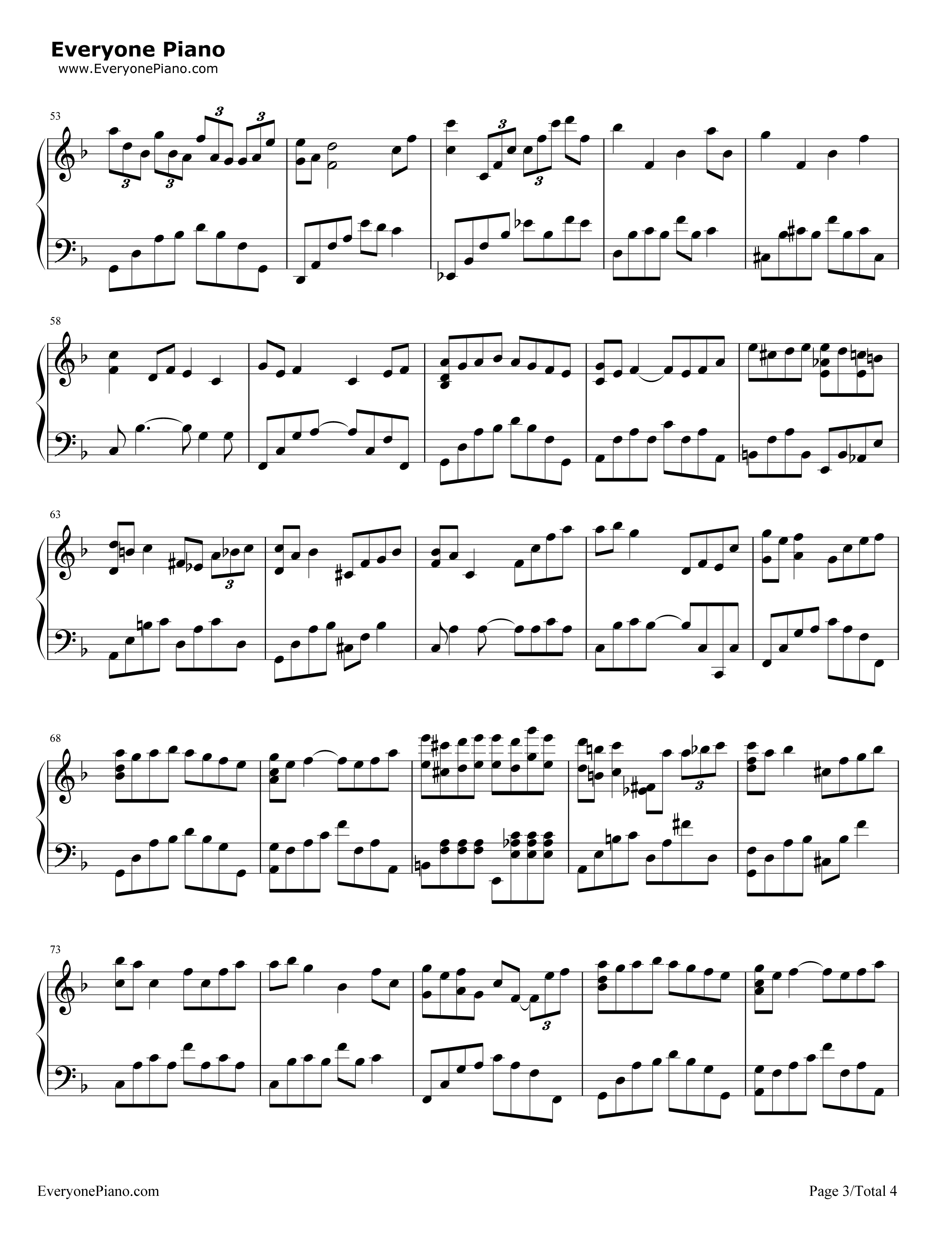 Sometimes钢琴谱_Yiruma