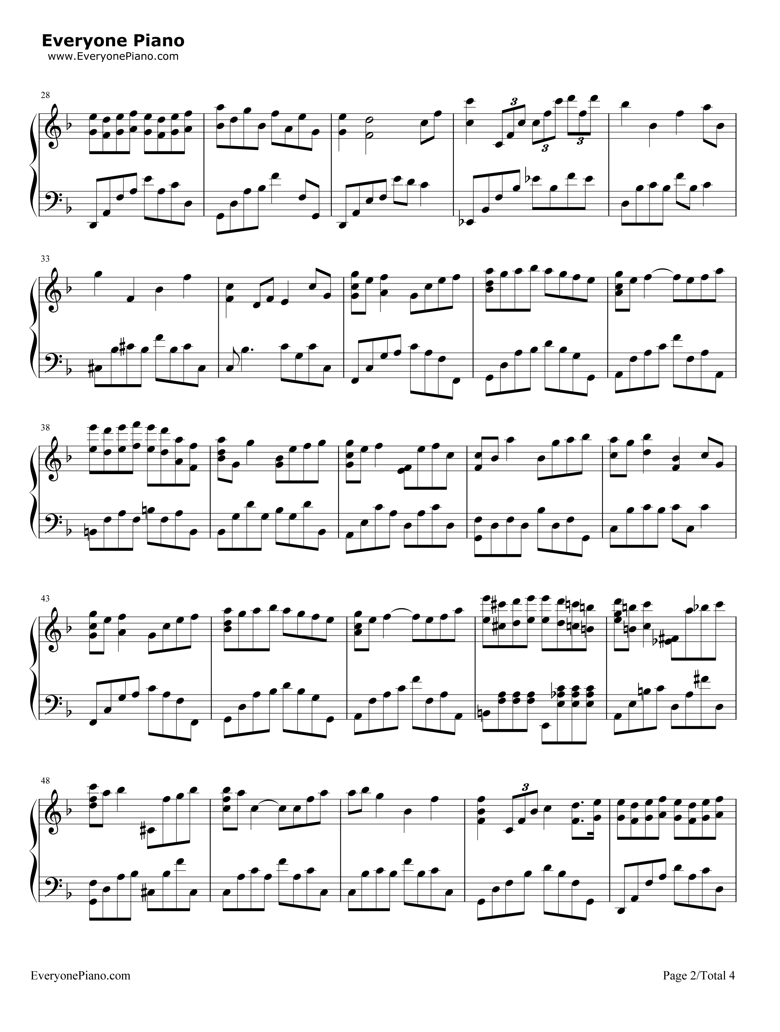 Sometimes钢琴谱_Yiruma