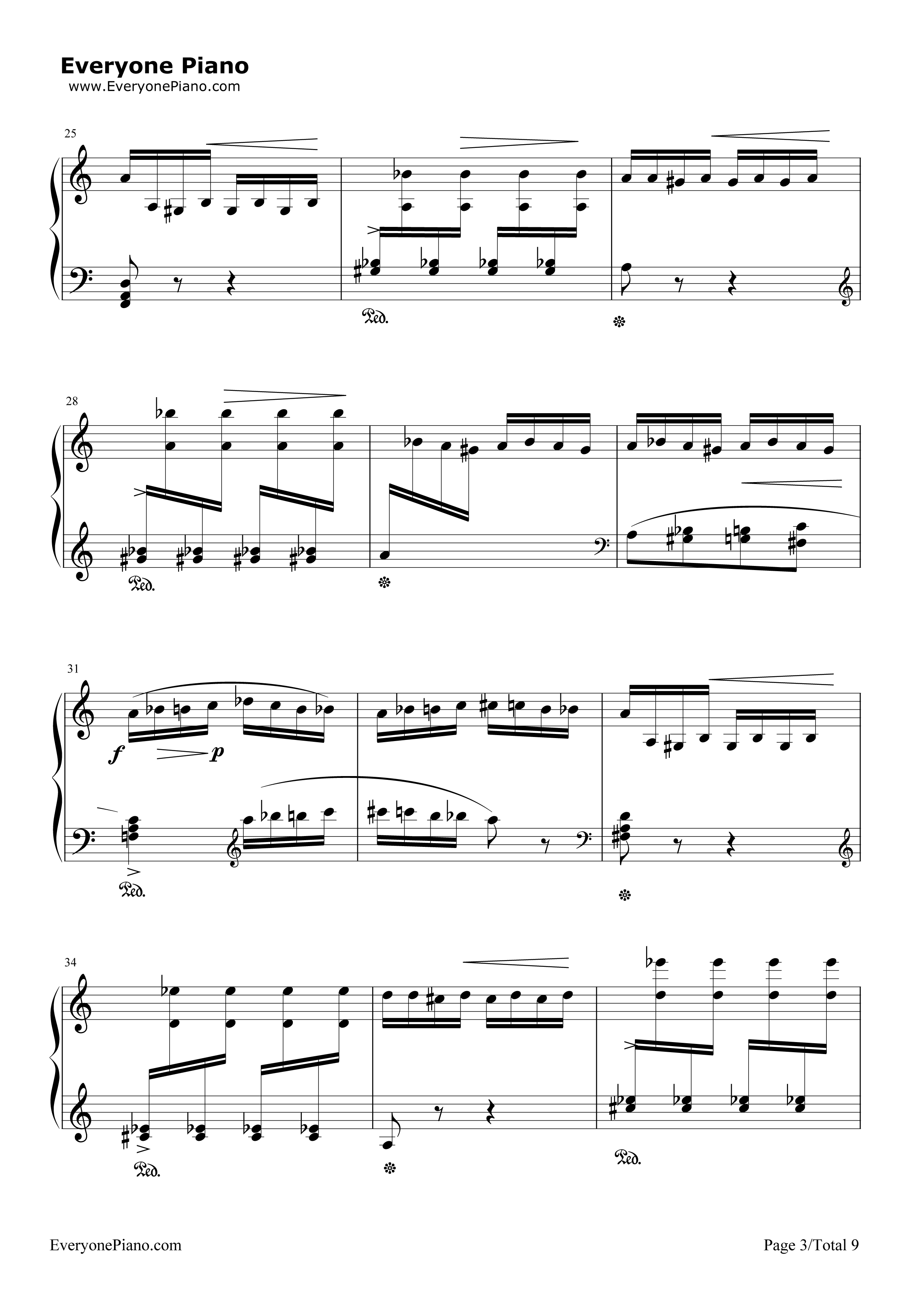 野蜂飞舞钢琴谱_马克西姆