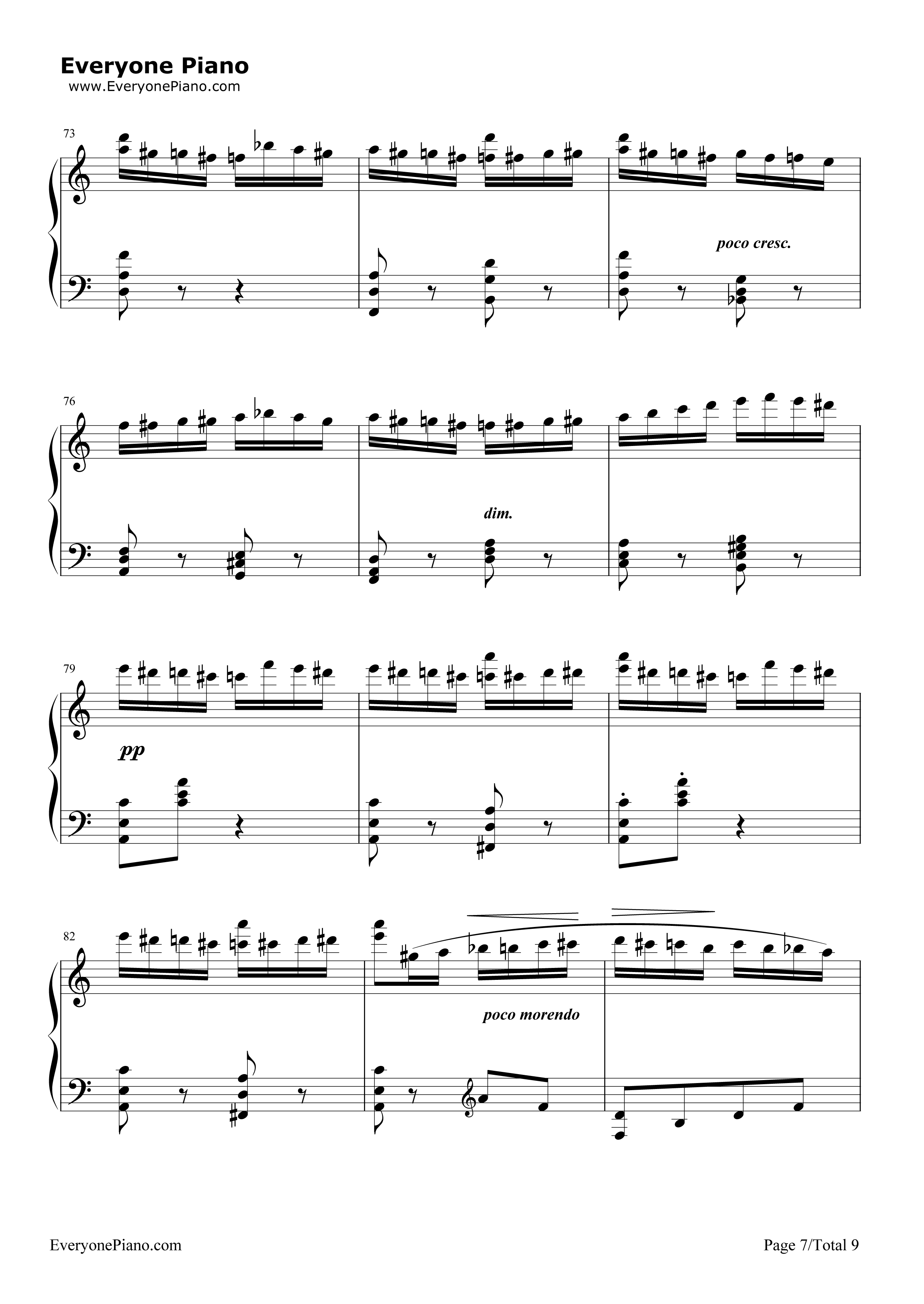 野蜂飞舞钢琴谱_马克西姆