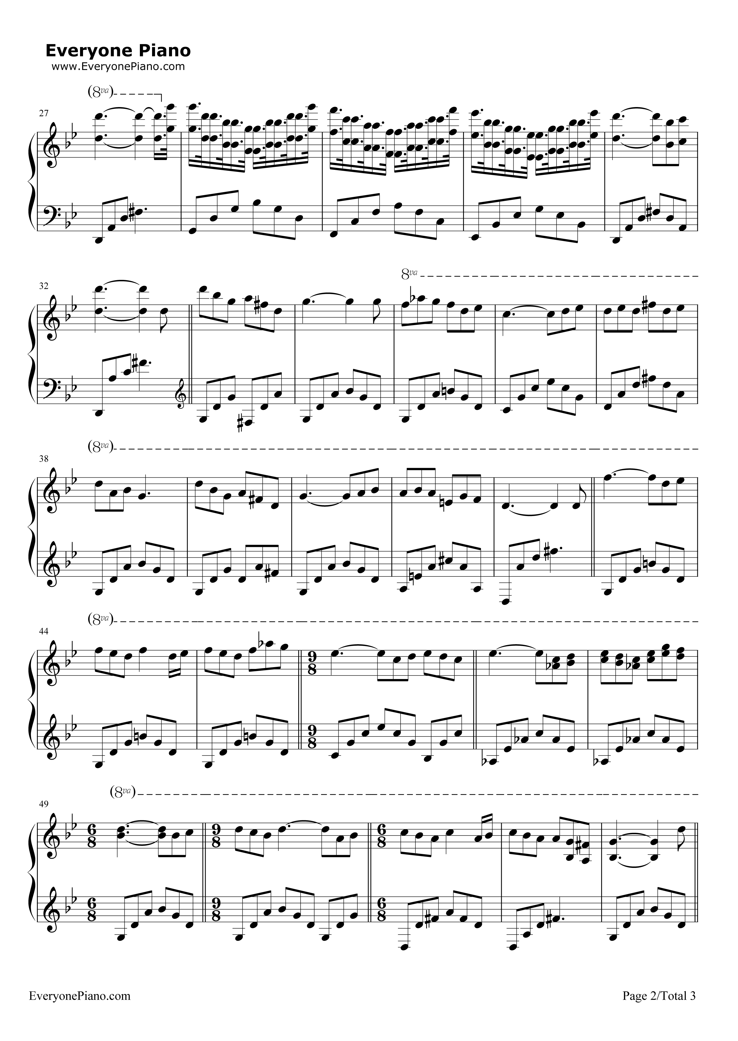 野花钢琴谱_理查德·克莱德曼__Richard_Clayderman