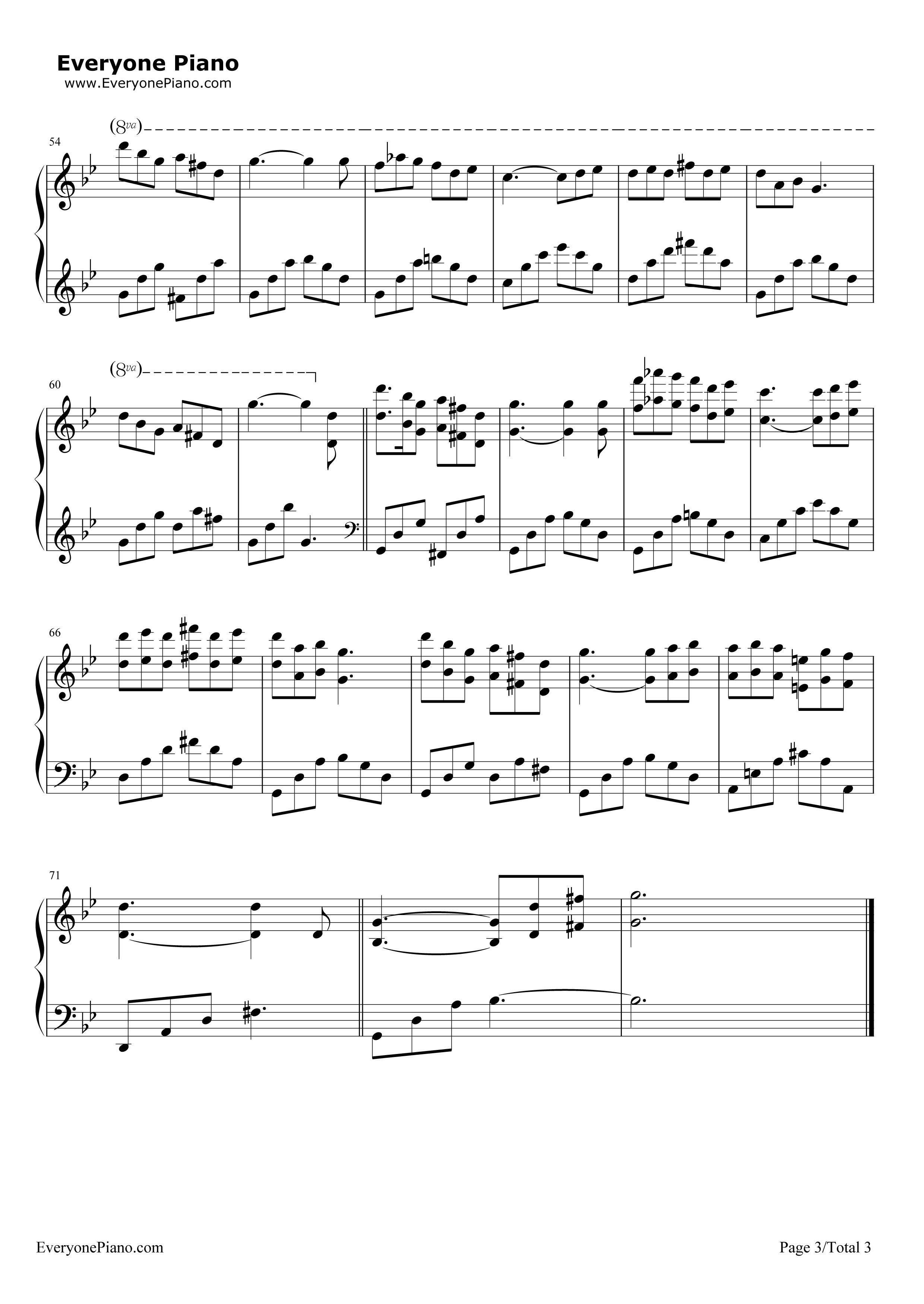 野花钢琴谱_理查德·克莱德曼__Richard_Clayderman