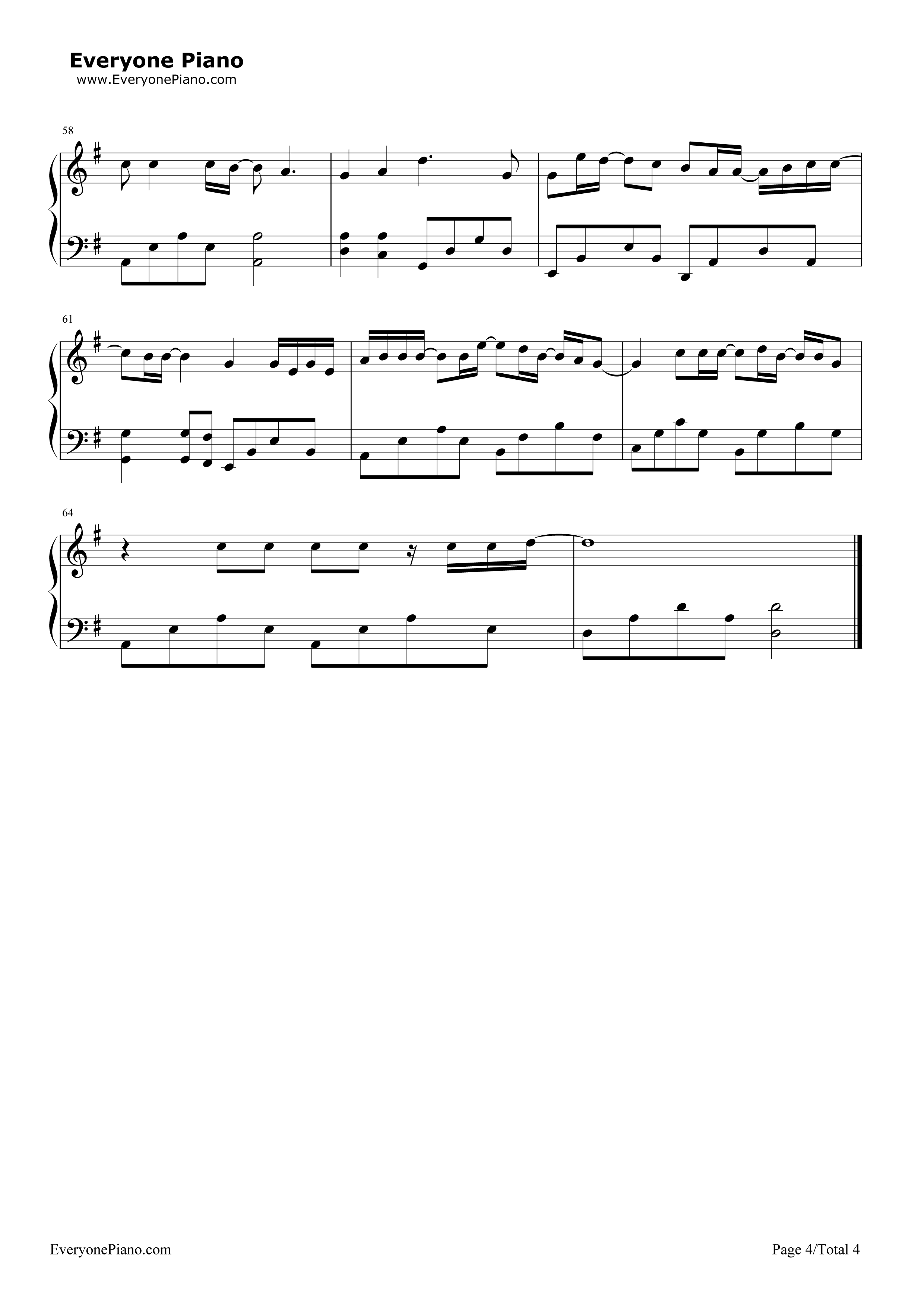 Hush钢琴谱_Lasse_Lindh