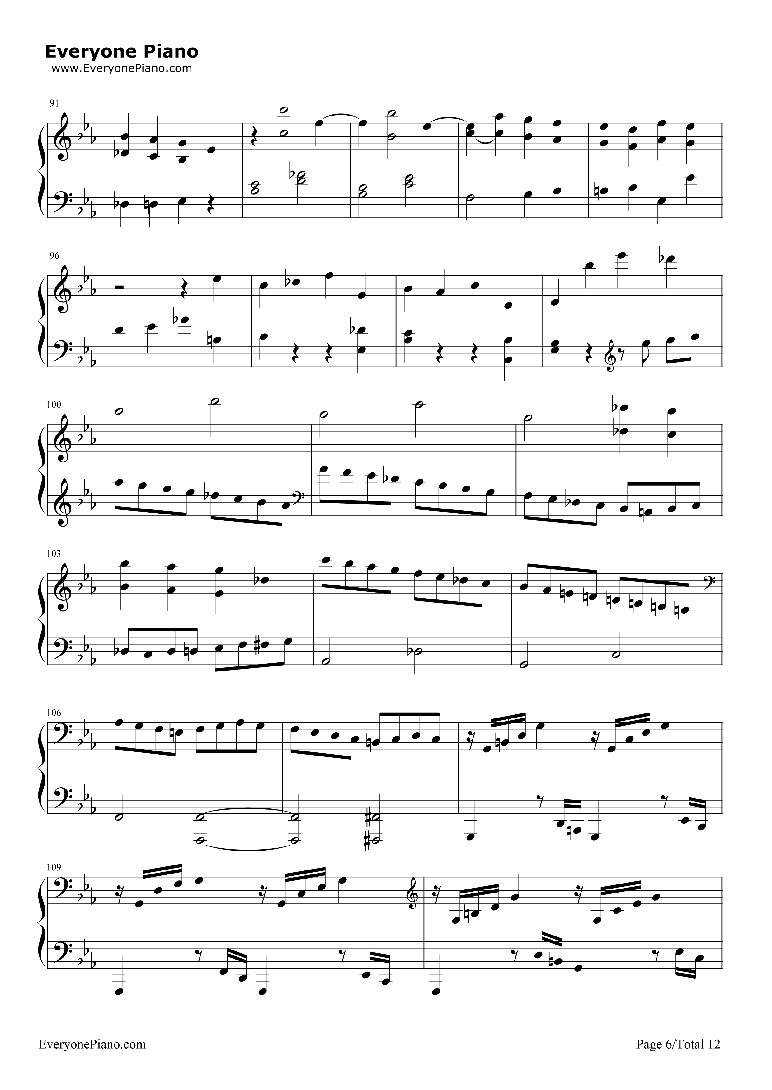 悲怆钢琴谱_贝多芬