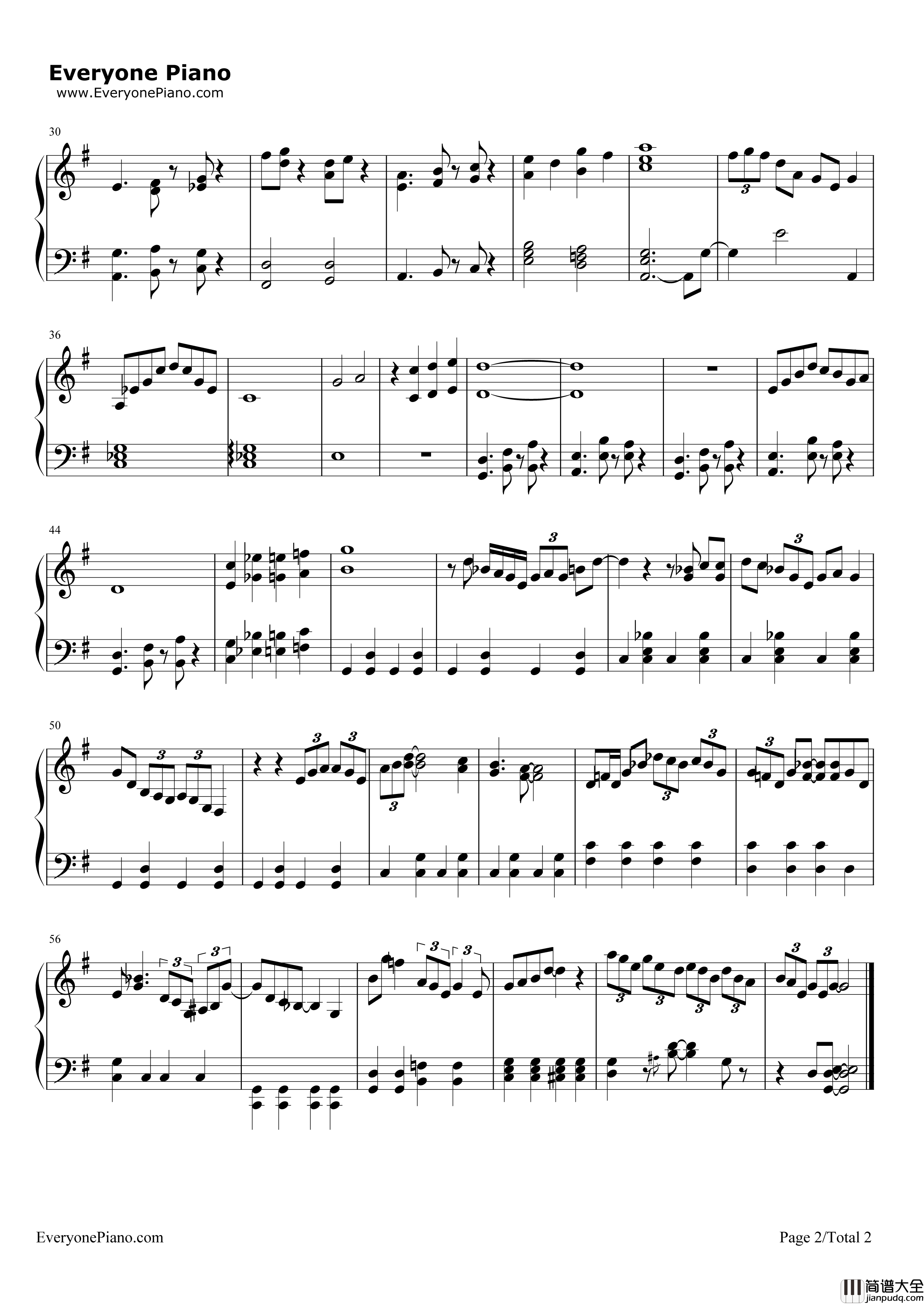 憧れカフェ钢琴谱_RADWIMPS