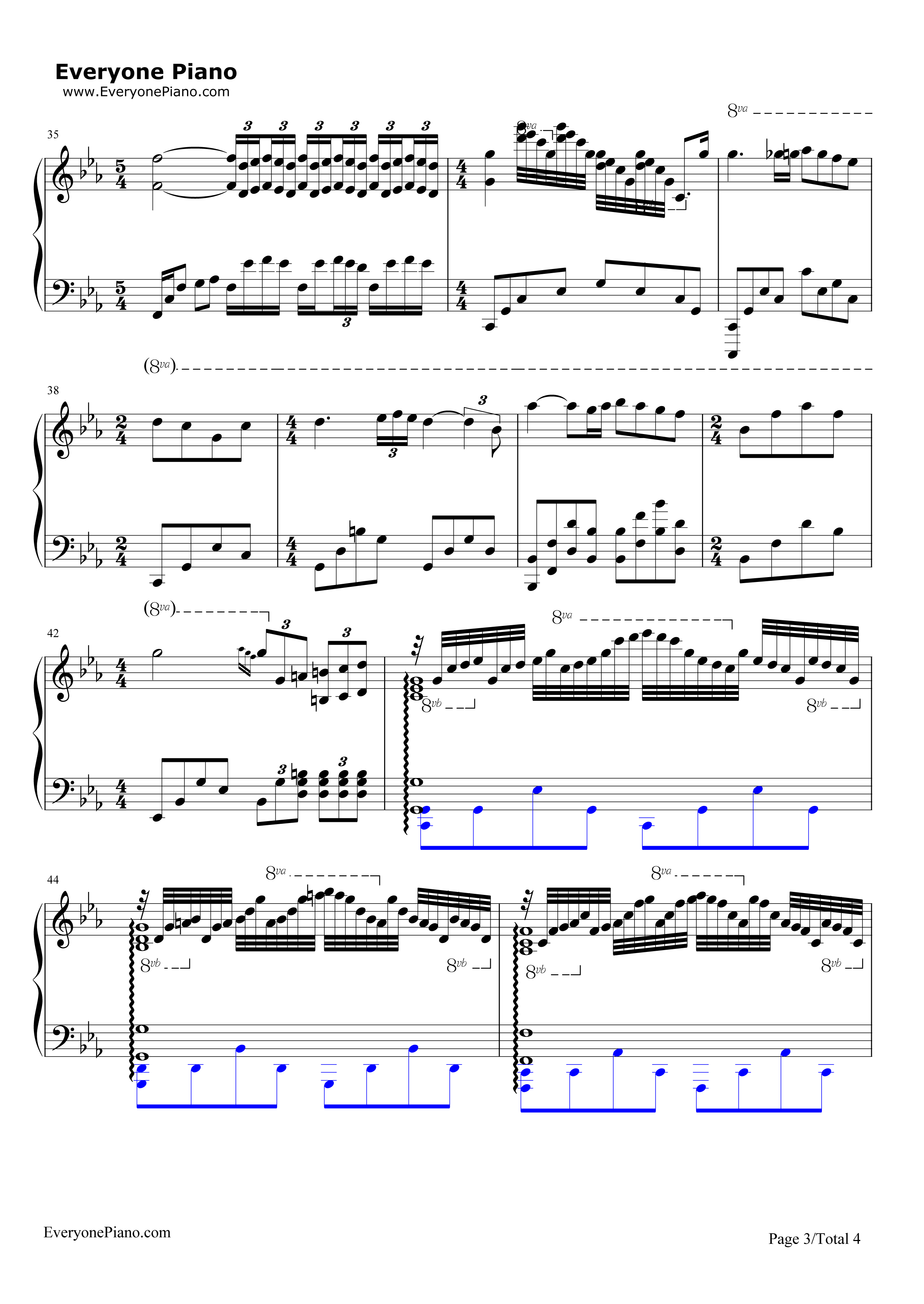 爱的协奏曲钢琴谱_理查德.克莱德曼