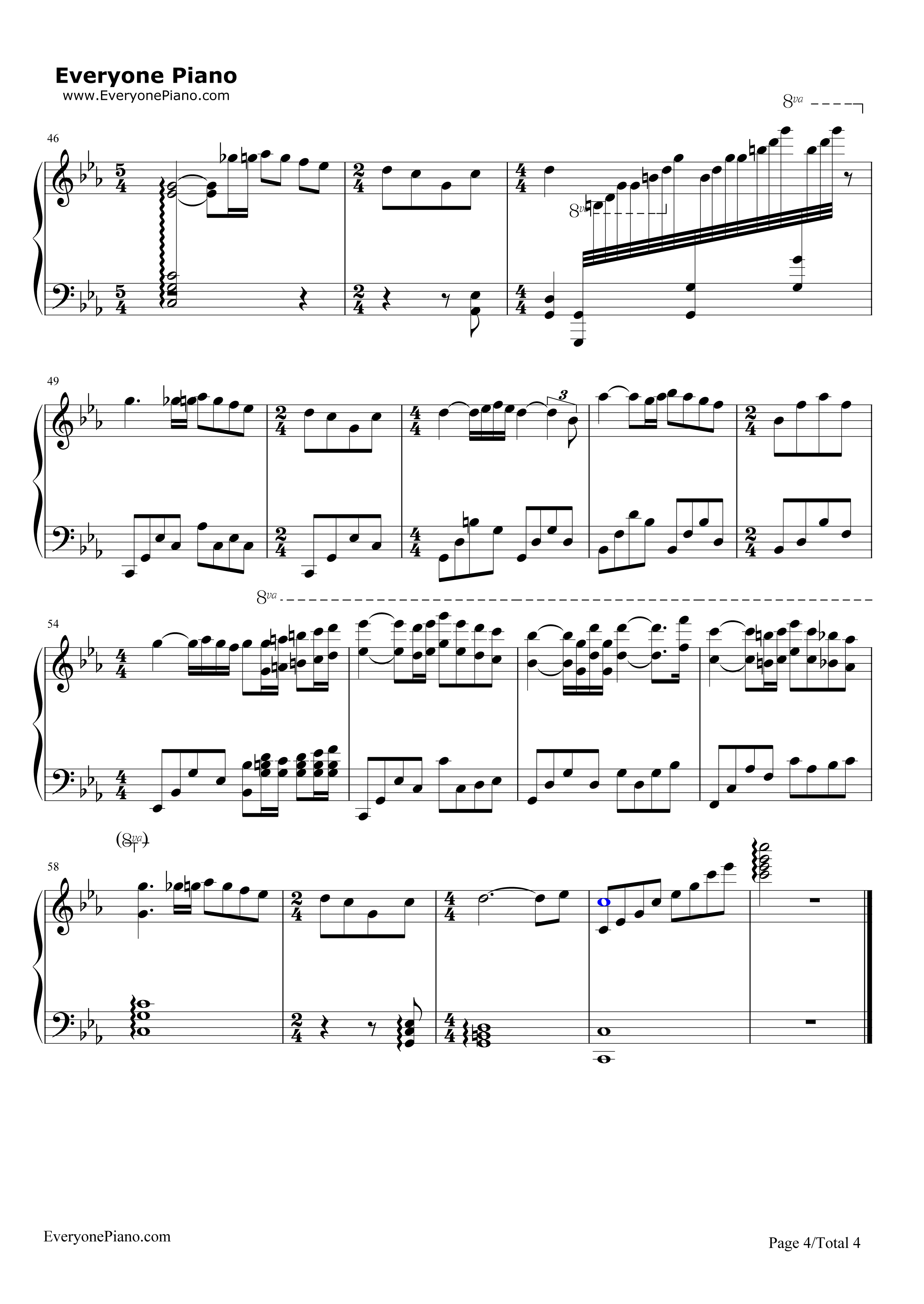 爱的协奏曲钢琴谱_理查德.克莱德曼