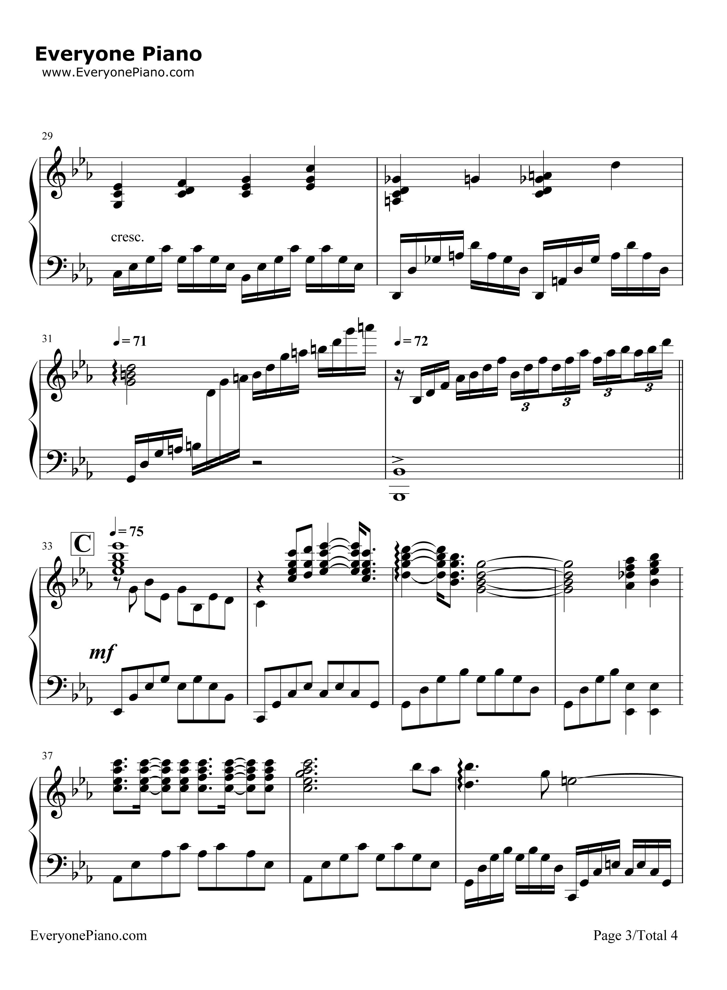 Love_Is_A_Many_Splendored_Thing钢琴谱_理查德·克莱德曼