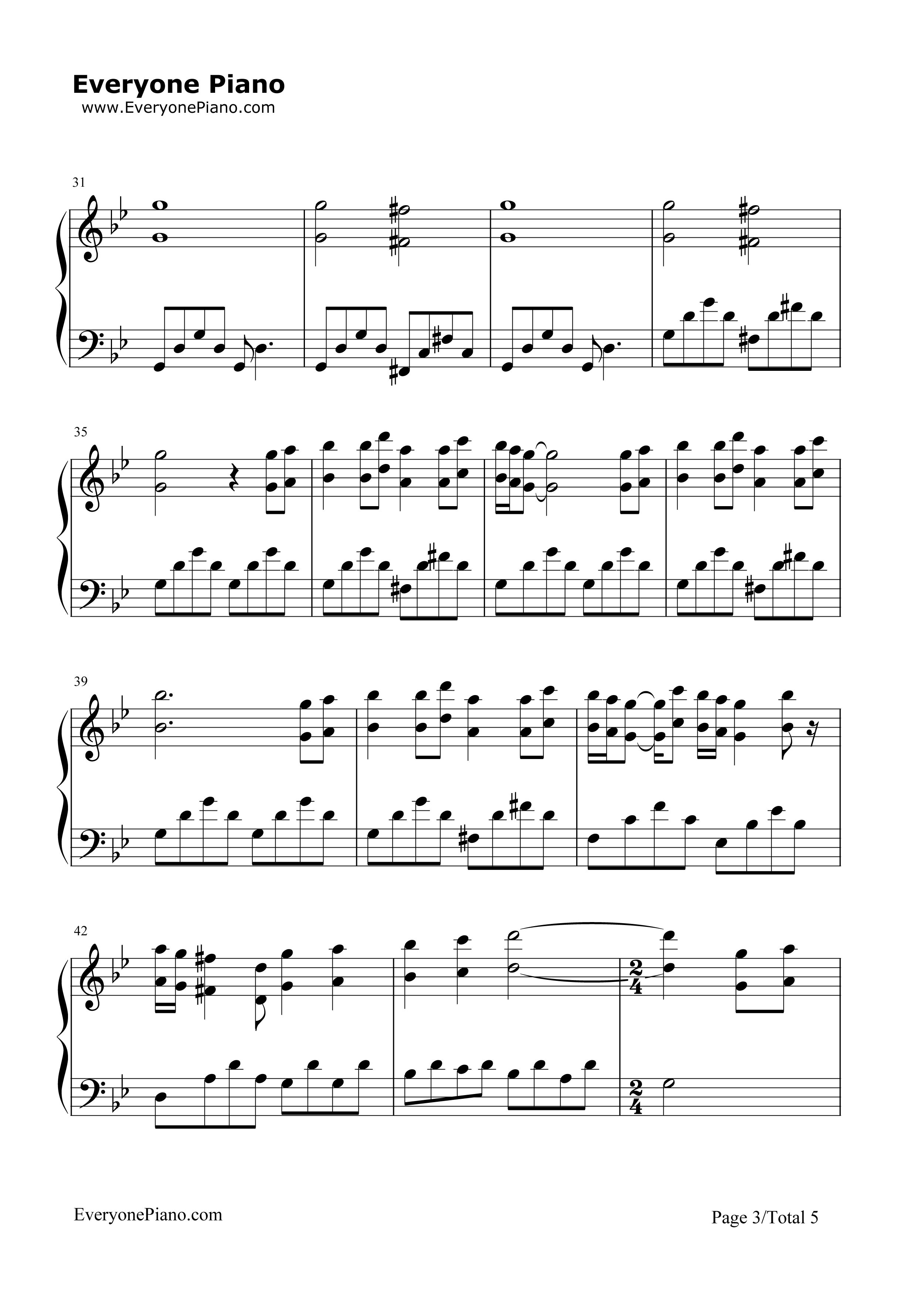 海王星钢琴谱_班得瑞