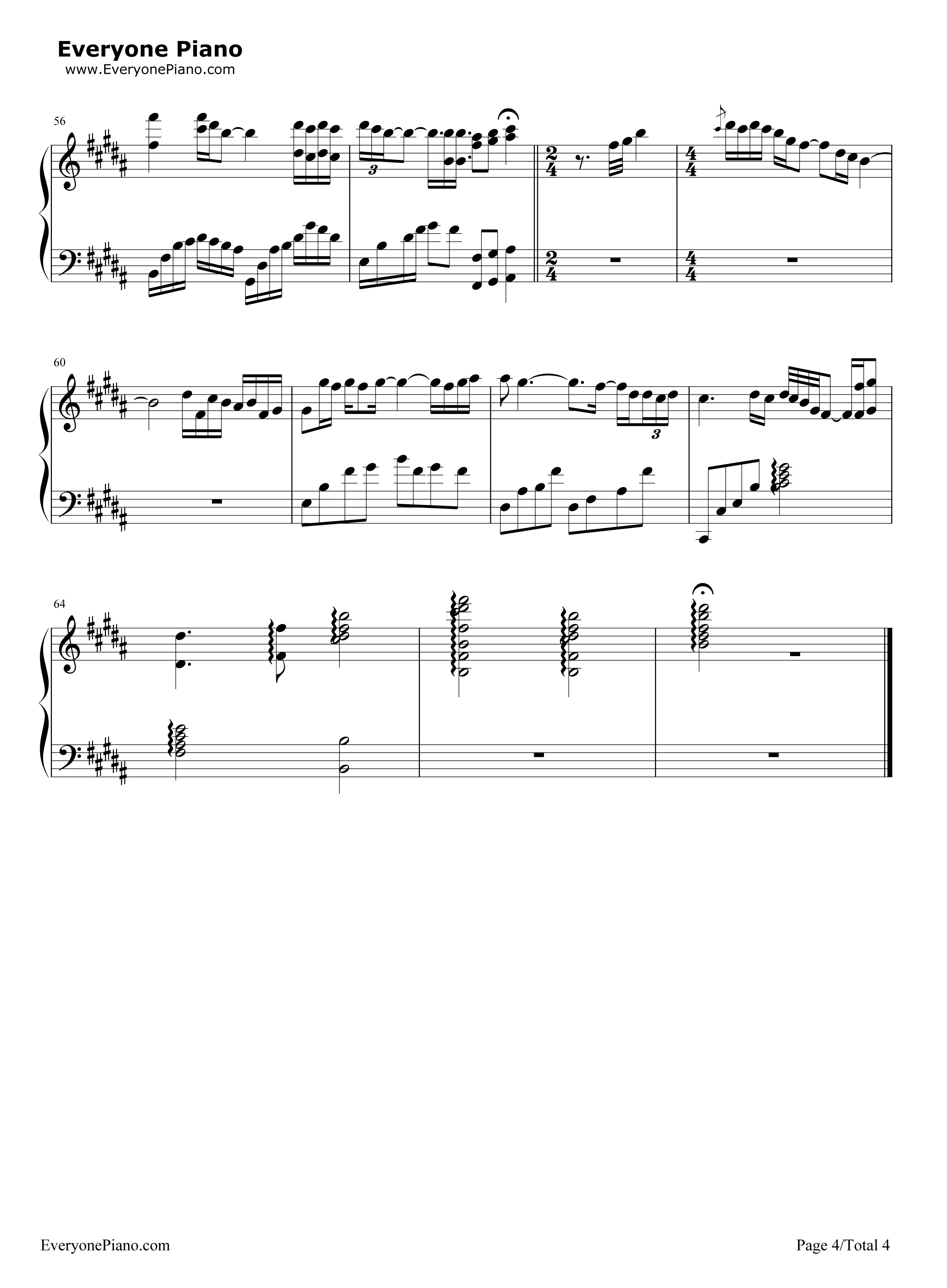 I_will_always_love_you钢琴谱_惠特妮·休斯顿__Whitney_Houston