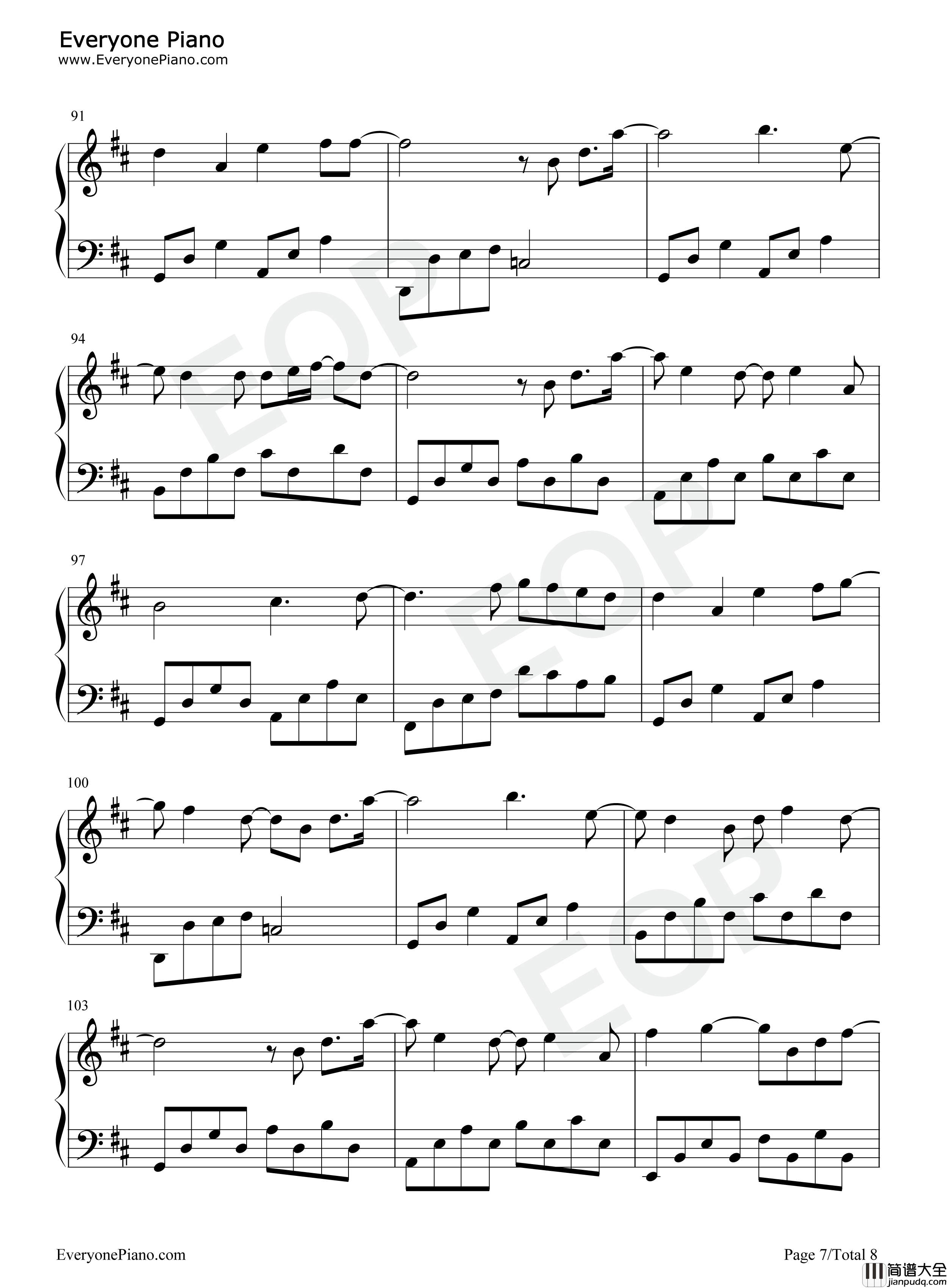 Letting_Go钢琴谱_蔡健雅