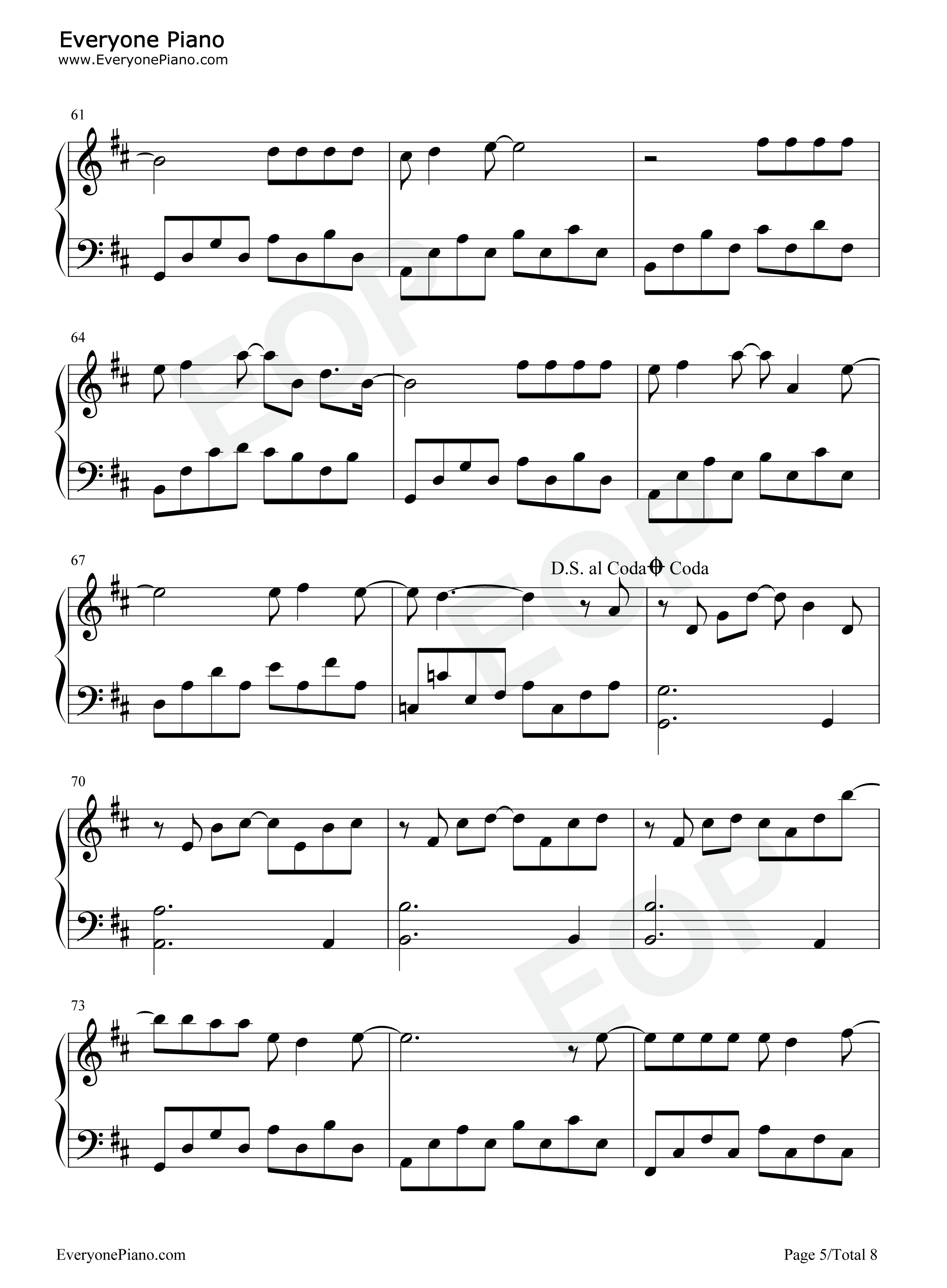 Letting_Go钢琴谱_蔡健雅