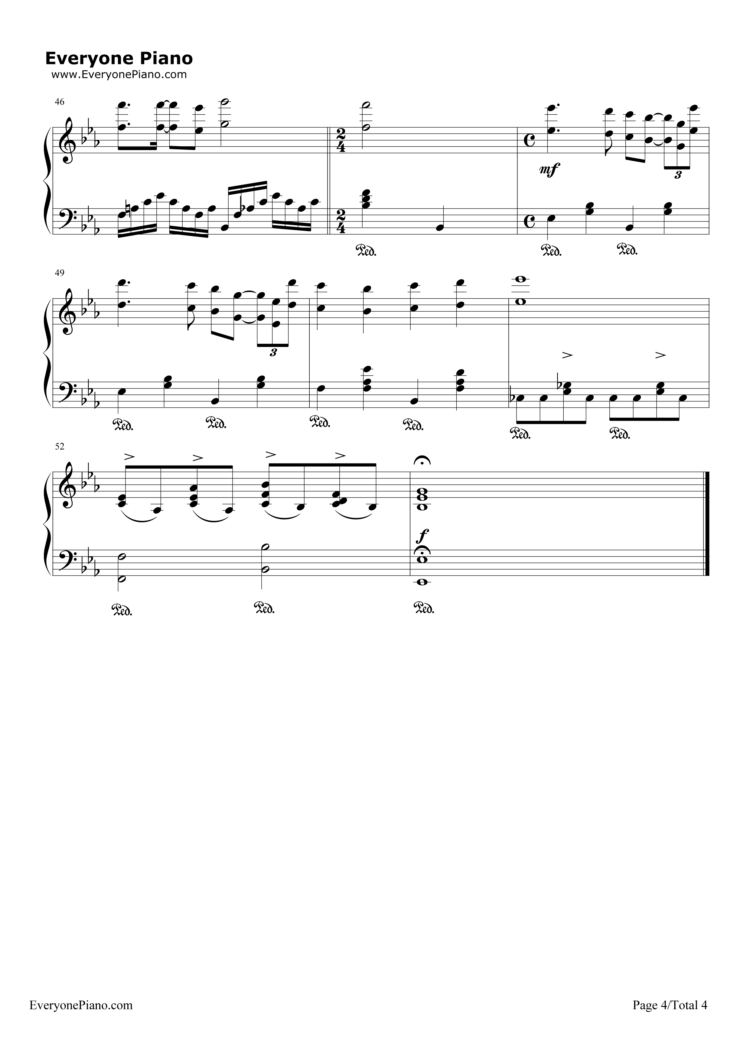 玫瑰色的人生钢琴谱_理查德·克莱德曼