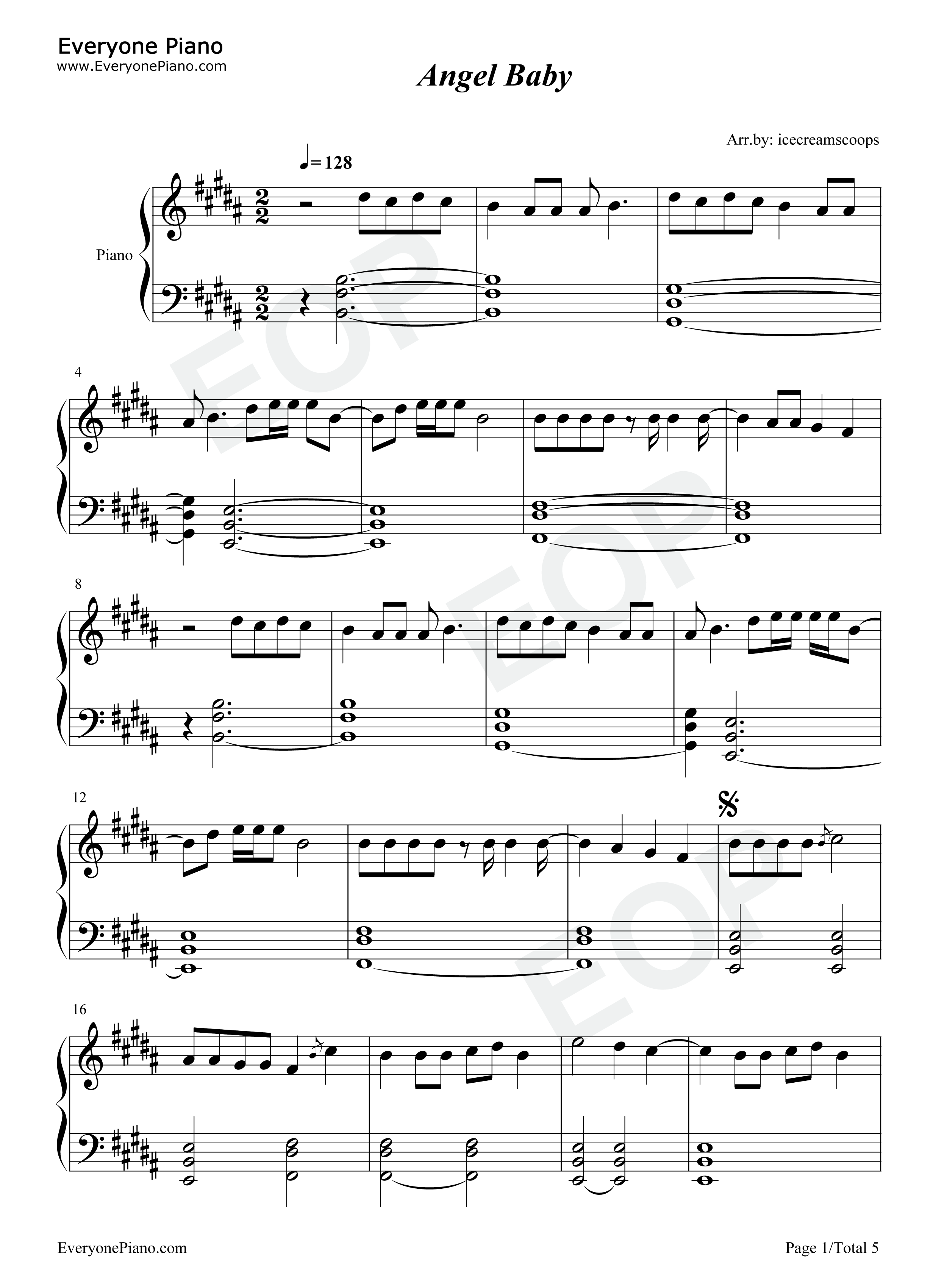 Angel_Baby钢琴谱_Troye_Sivan