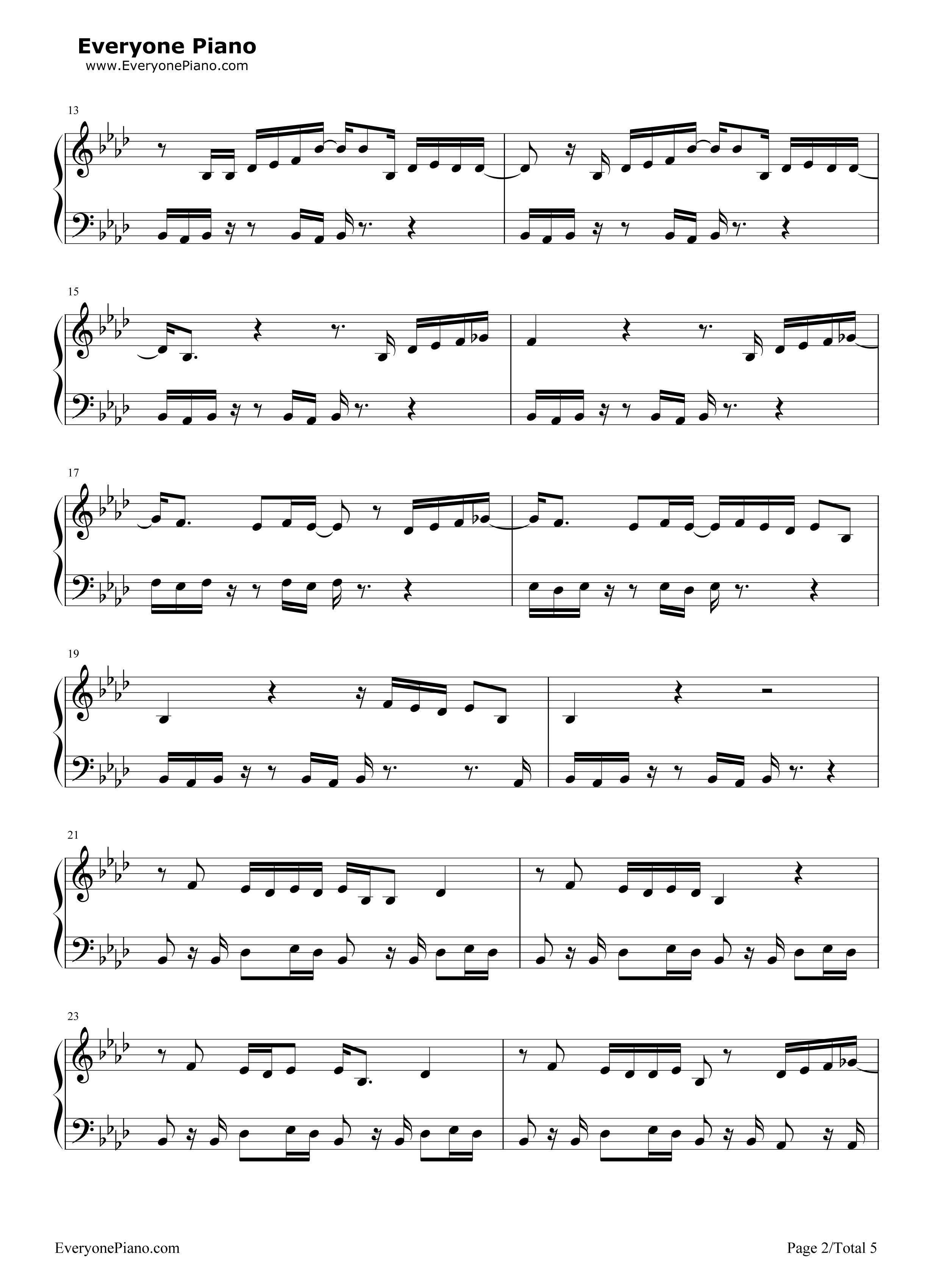 Human钢琴谱_Rag'n'Bone_Man